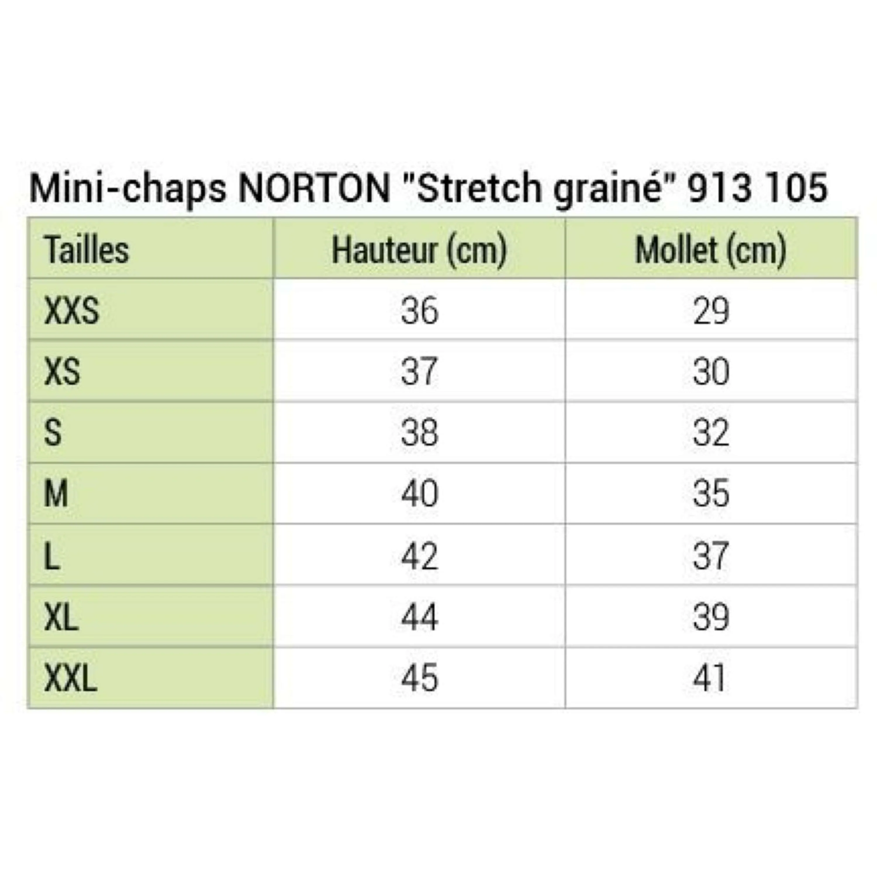 Norton Minichaps Stretch Grain Schwarz - Image 6