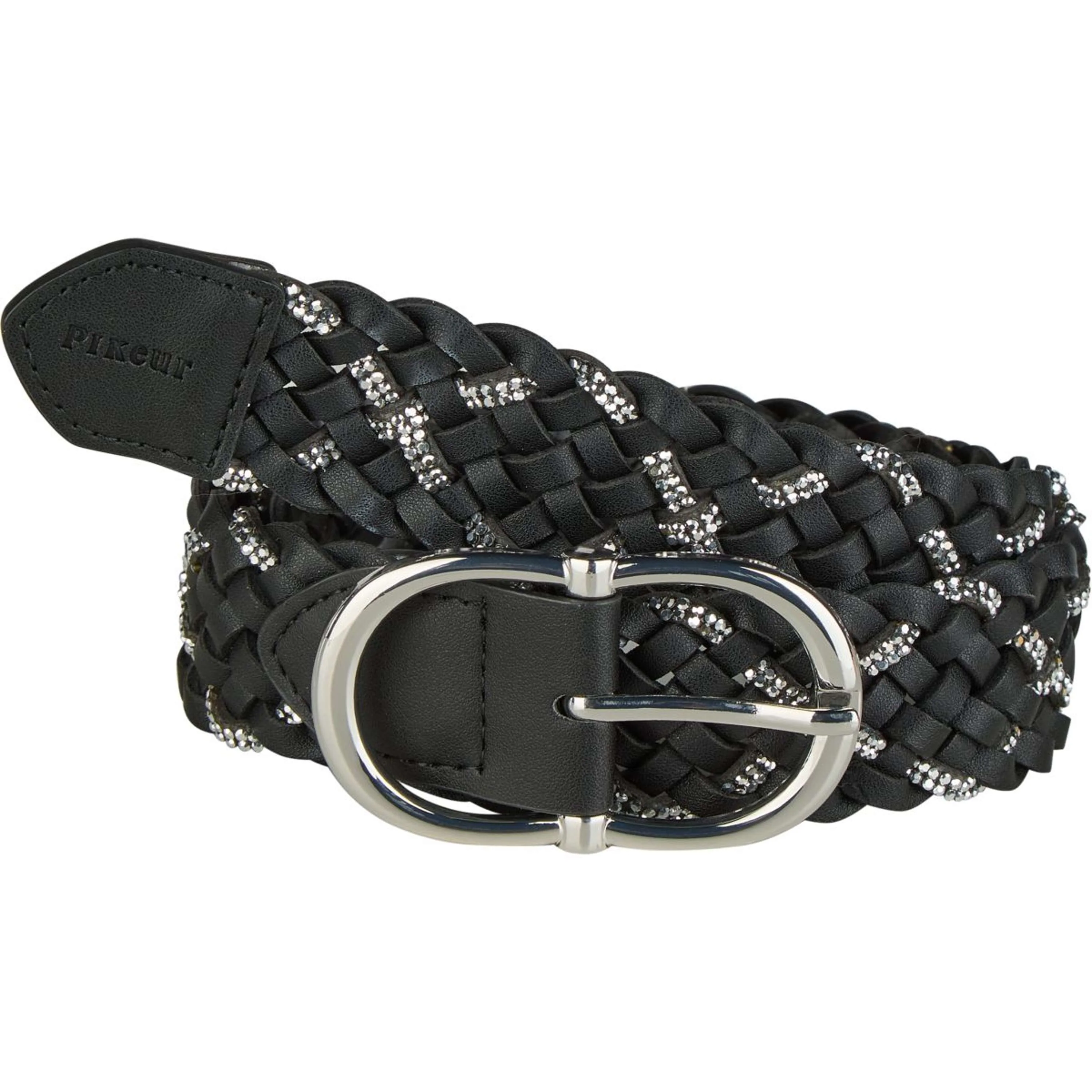 Pikeur Gürtel Braided SS26 Black/Silver