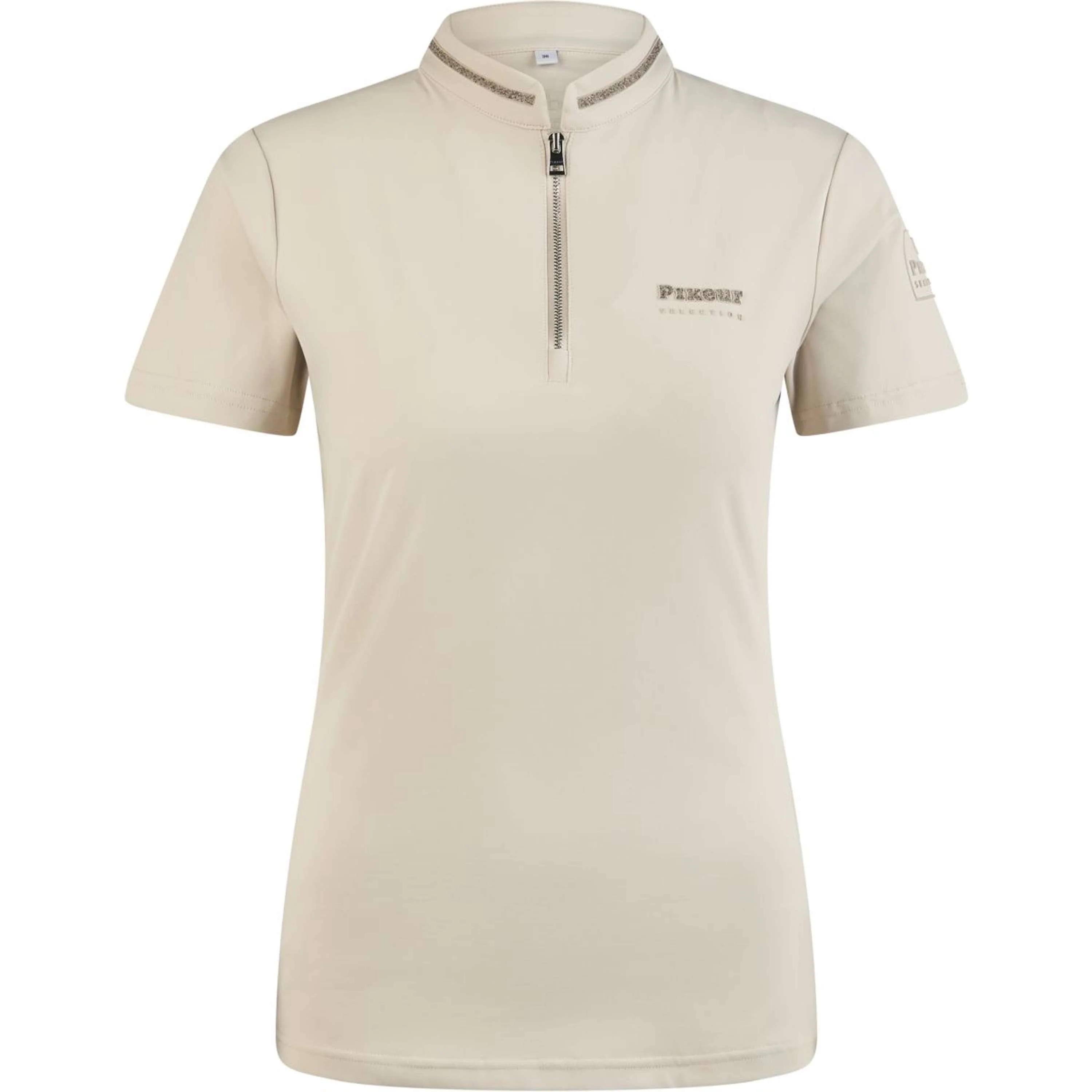 Pikeur T-Shirt Function Zip SS26 Pearl Gray