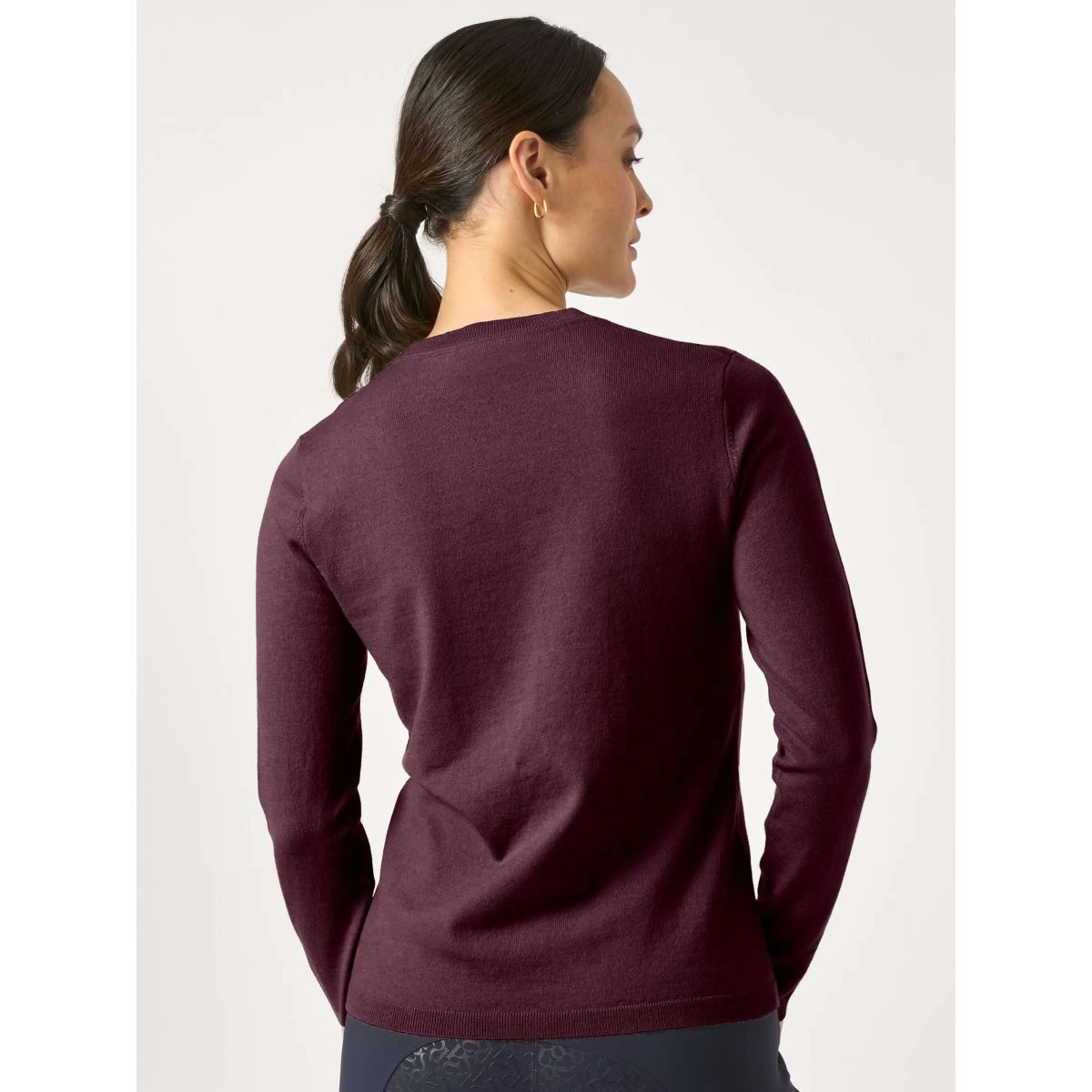 PS of Sweden Pullover PS Logo Pflaumenfarben - Image 3