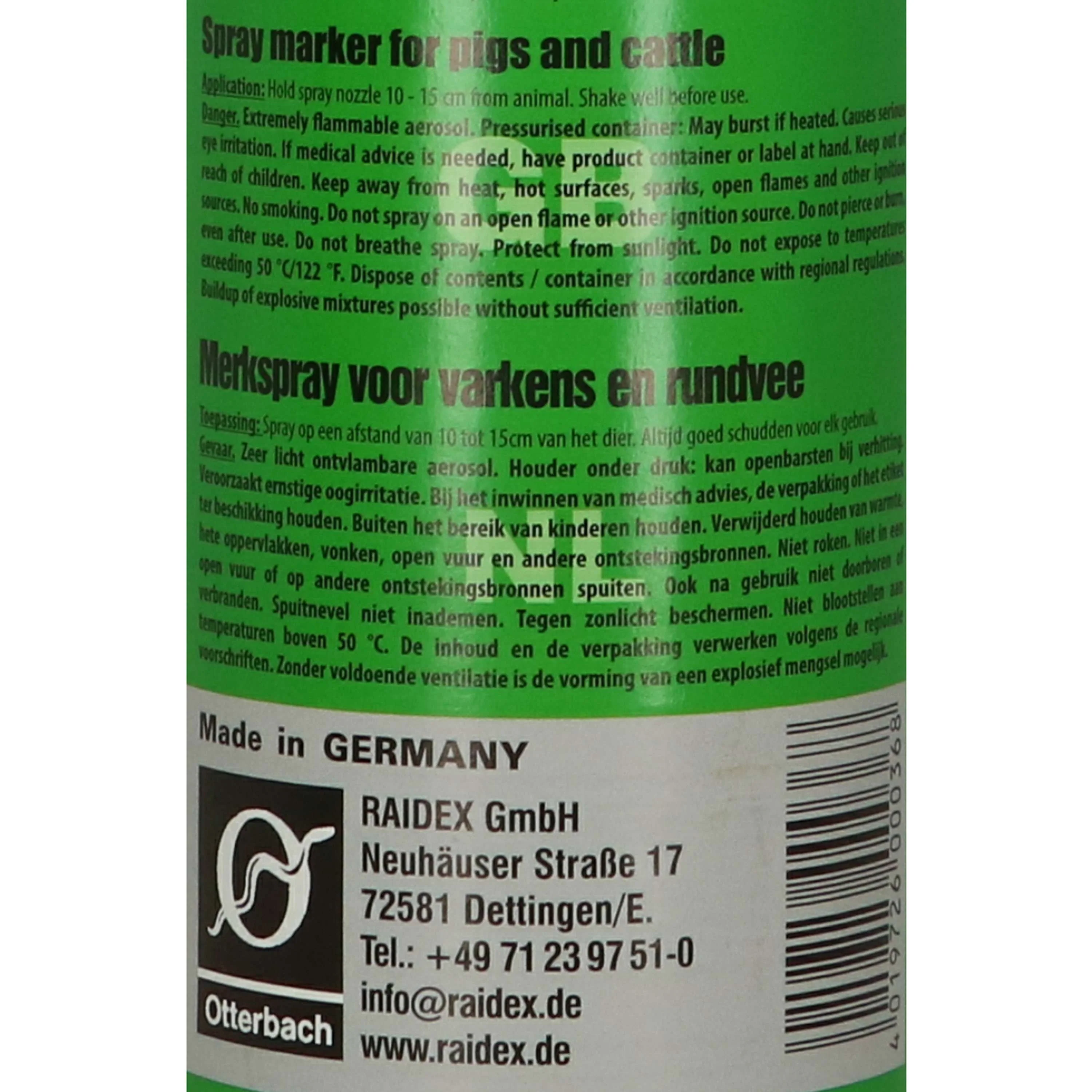 Raidex Markierungsspray Grün - Image 7