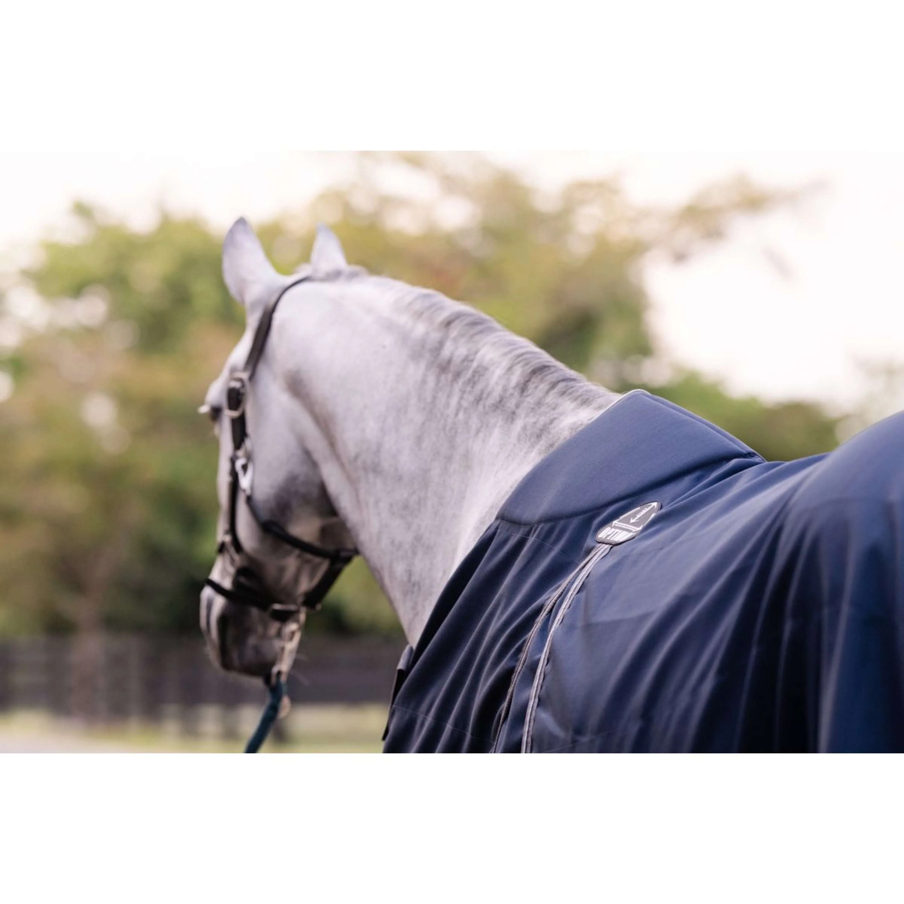 Rambo Optimo Stalldecke New Navy/Thunderstorm Grey/Silver - Image 4