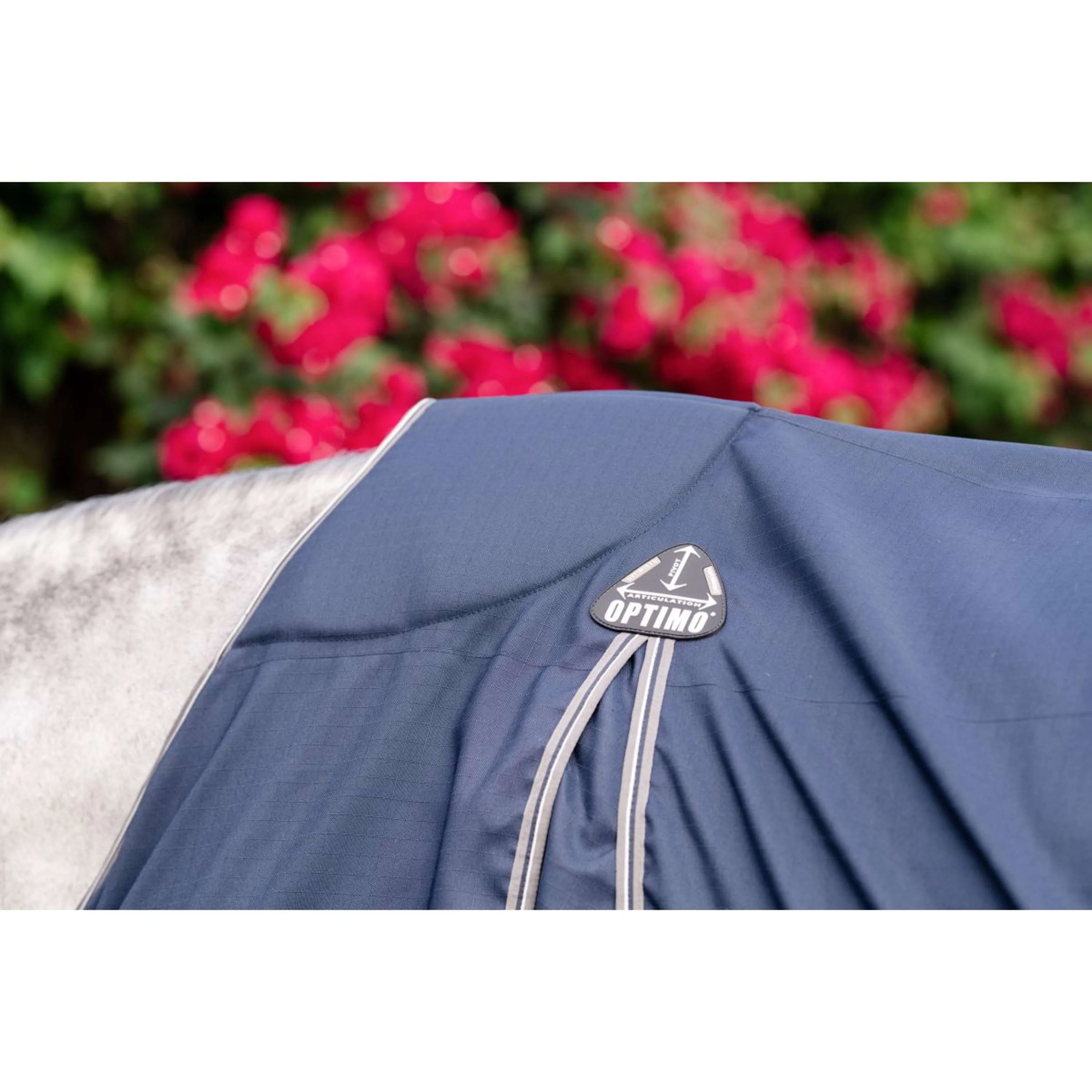 Rambo Optimo Stalldecke New Navy/Thunderstorm Grey/Silver - Image 5