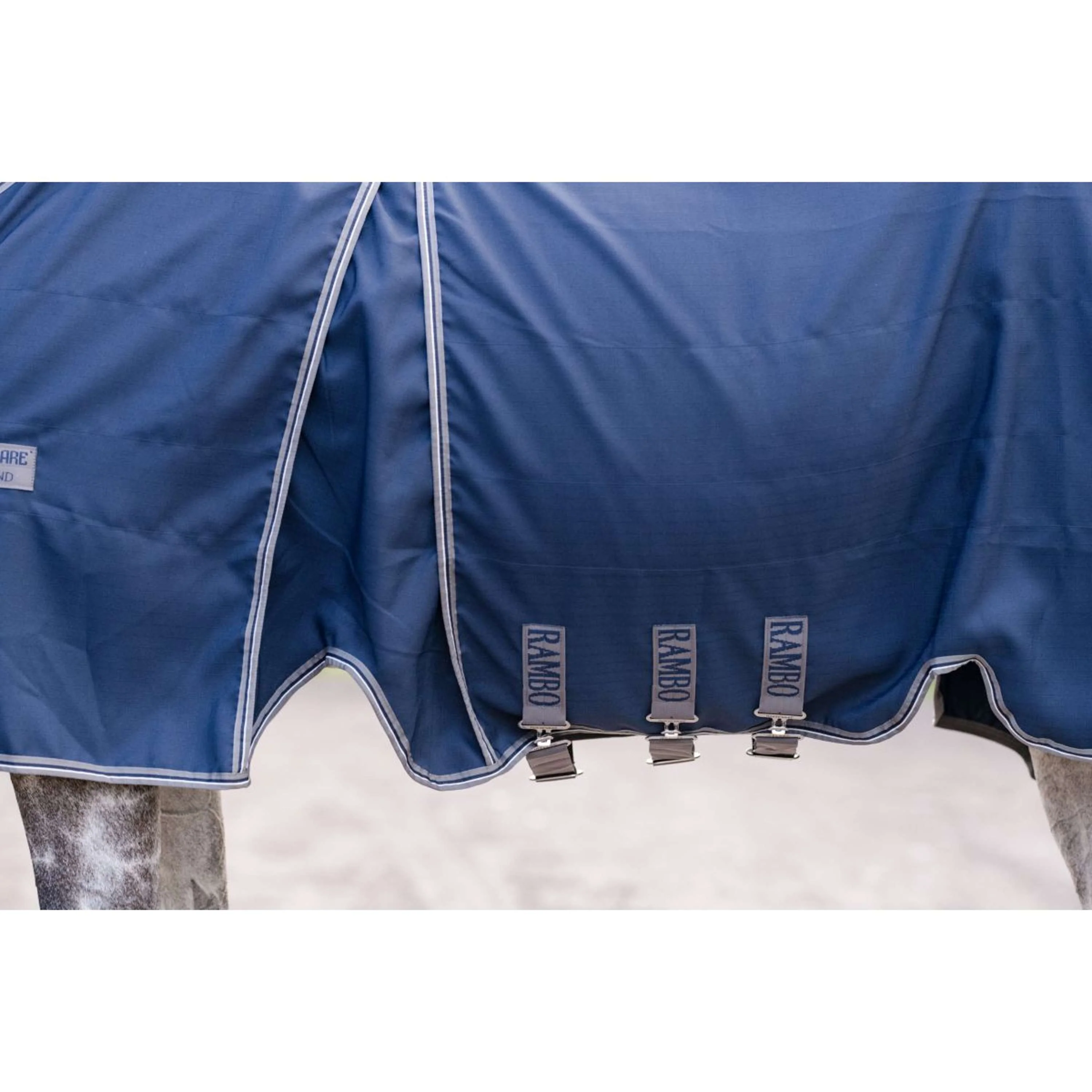 Rambo Optimo Stalldecke New Navy/Thunderstorm Grey/Silver - Image 7