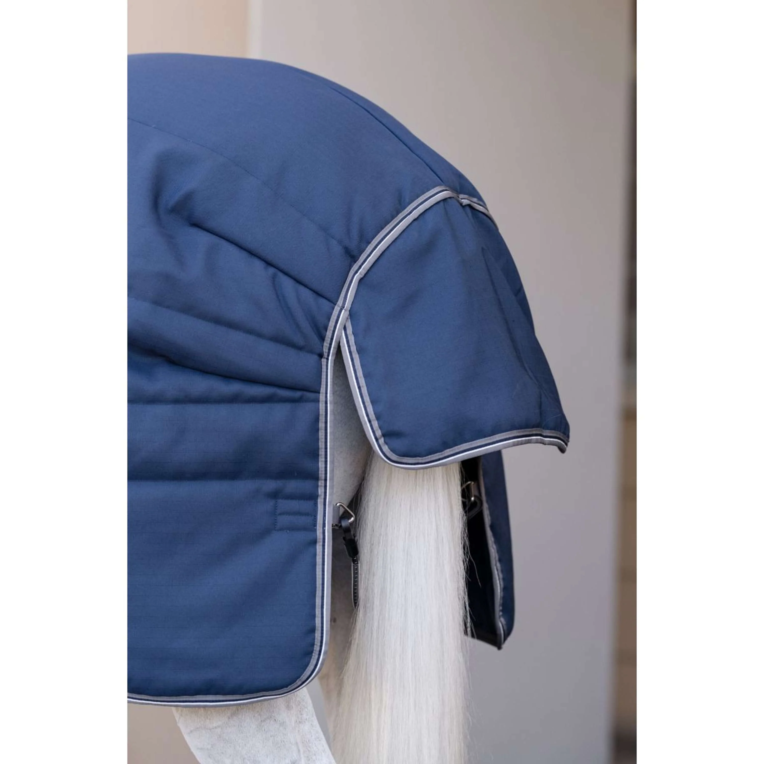 Rambo Optimo Stalldecke Plus 200g Navy/Thunderstorm Grey/Silver - Image 8