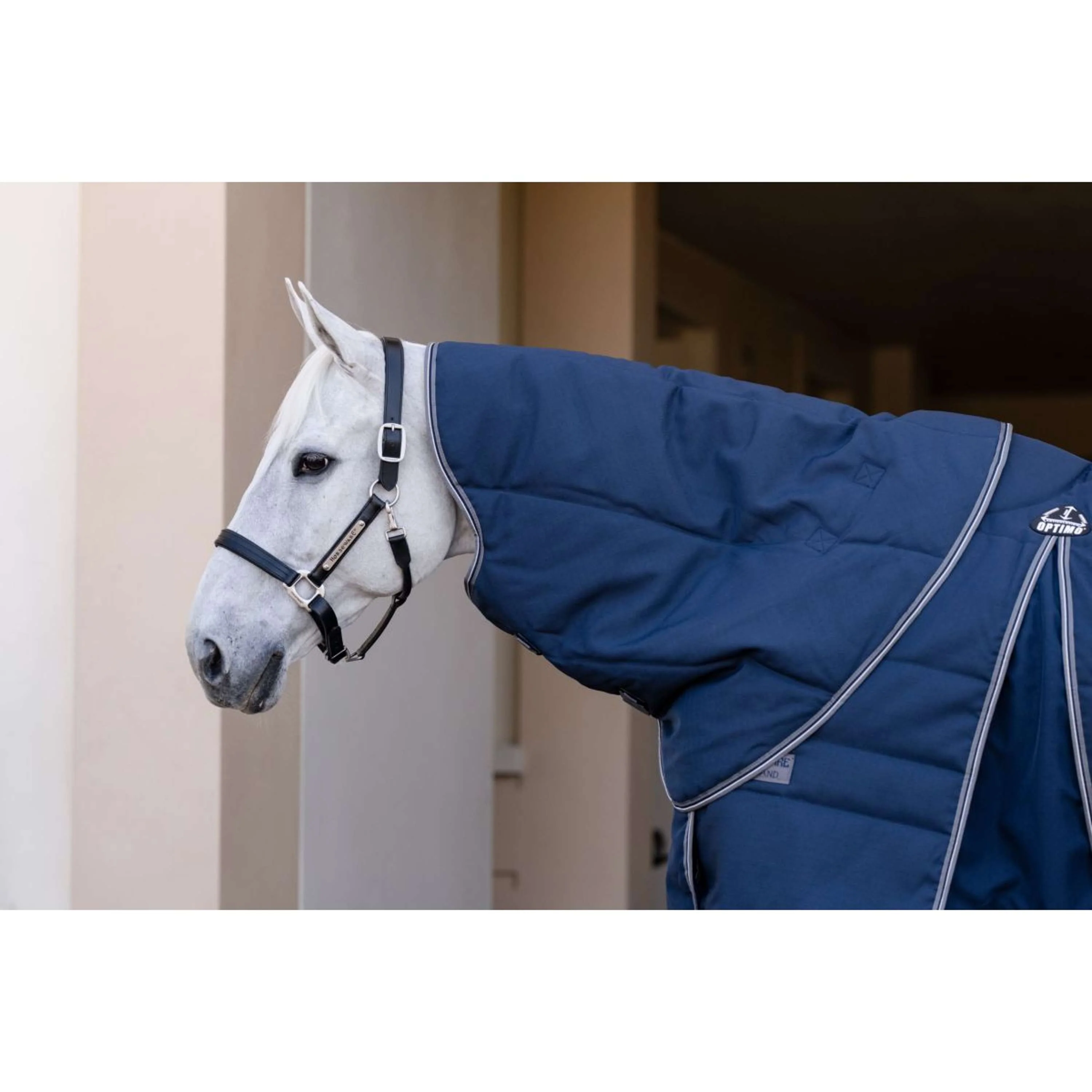 Rambo Optimo Stalldecke Plus 200g Navy/Thunderstorm Grey/Silver - Image 5