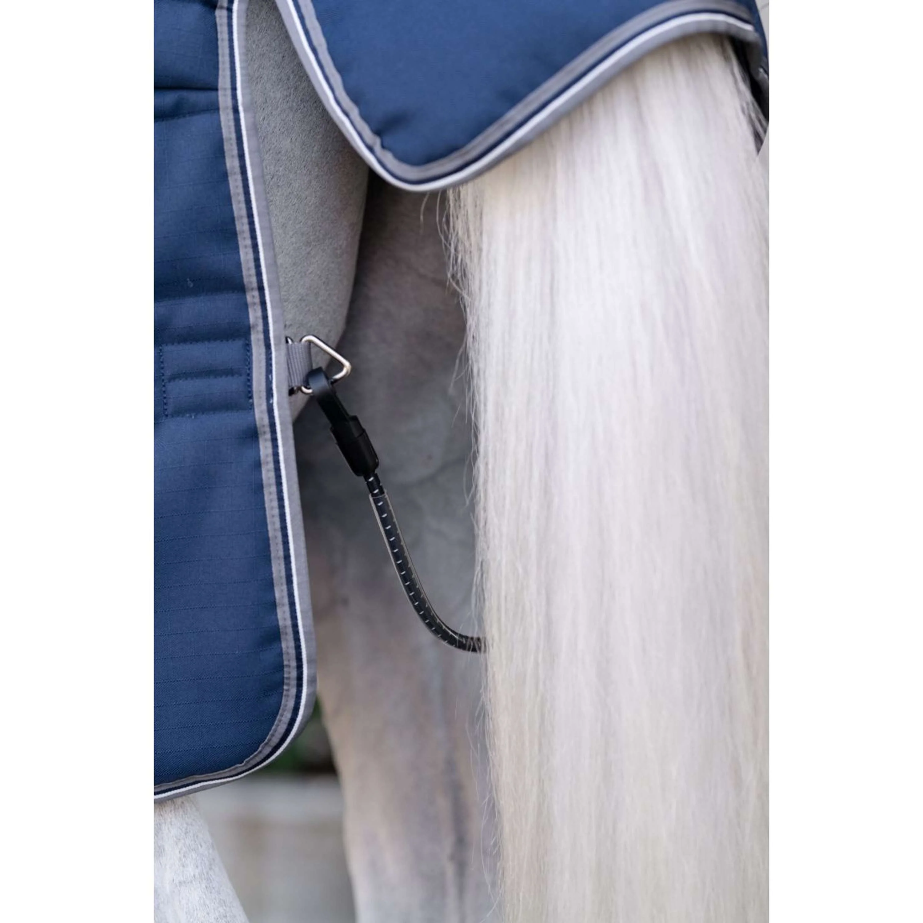 Rambo Optimo Stalldecke Plus 200g Navy/Thunderstorm Grey/Silver - Image 9