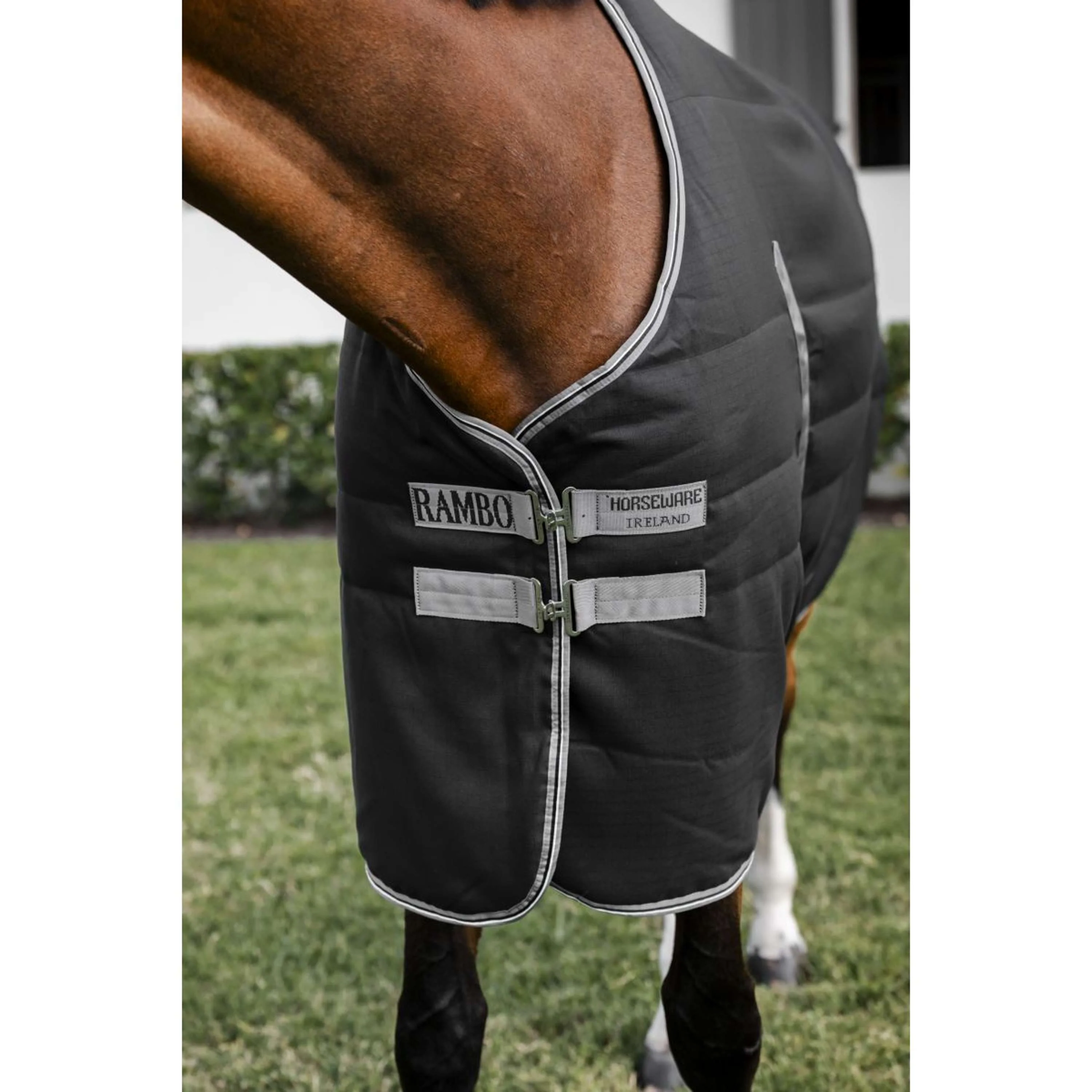 Rambo Stalldecke 100g Black/Thunderstorm Grey/Silver - Image 5