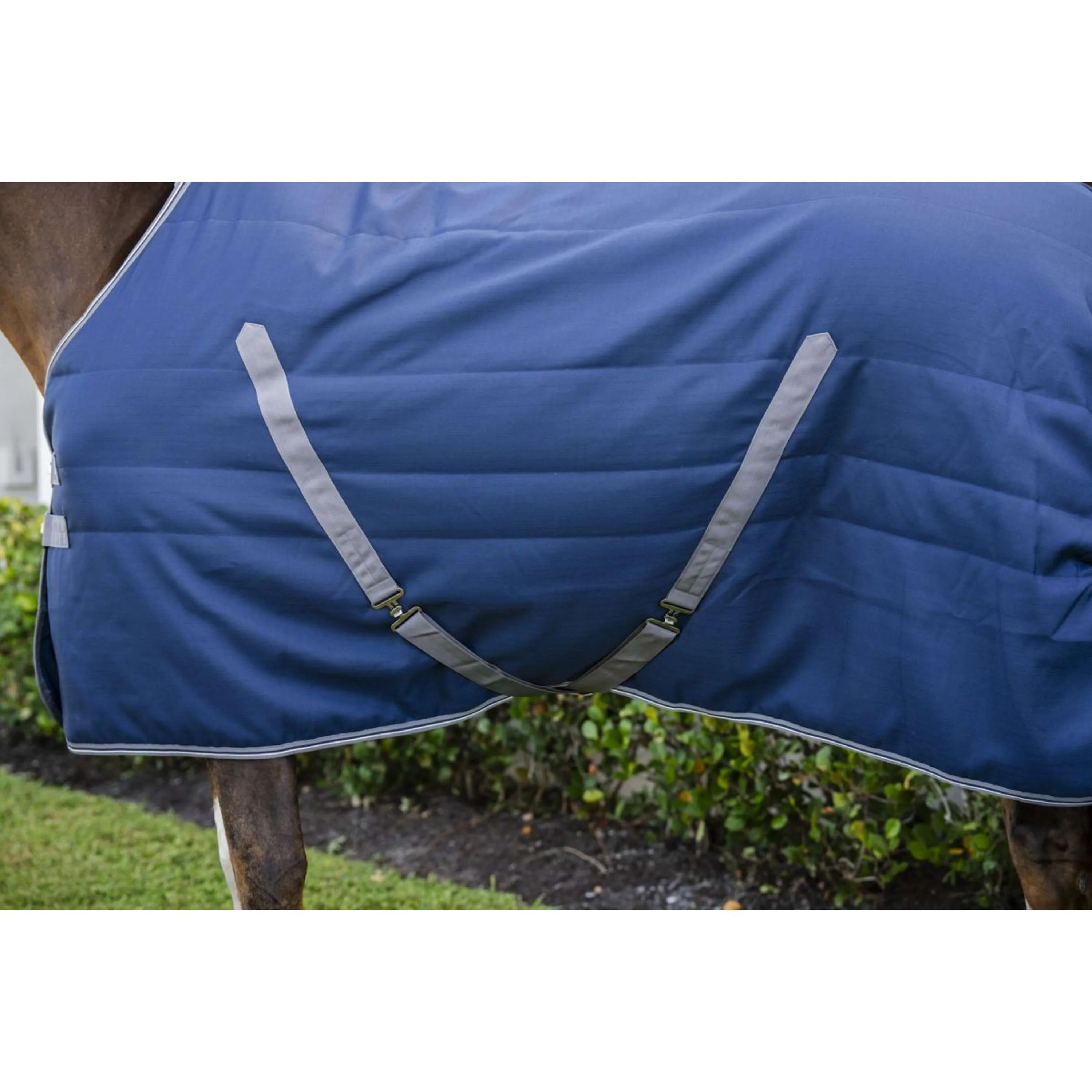 Rambo Stalldecke 100g Navy/Thunderstorm Grey/Silver - Image 4