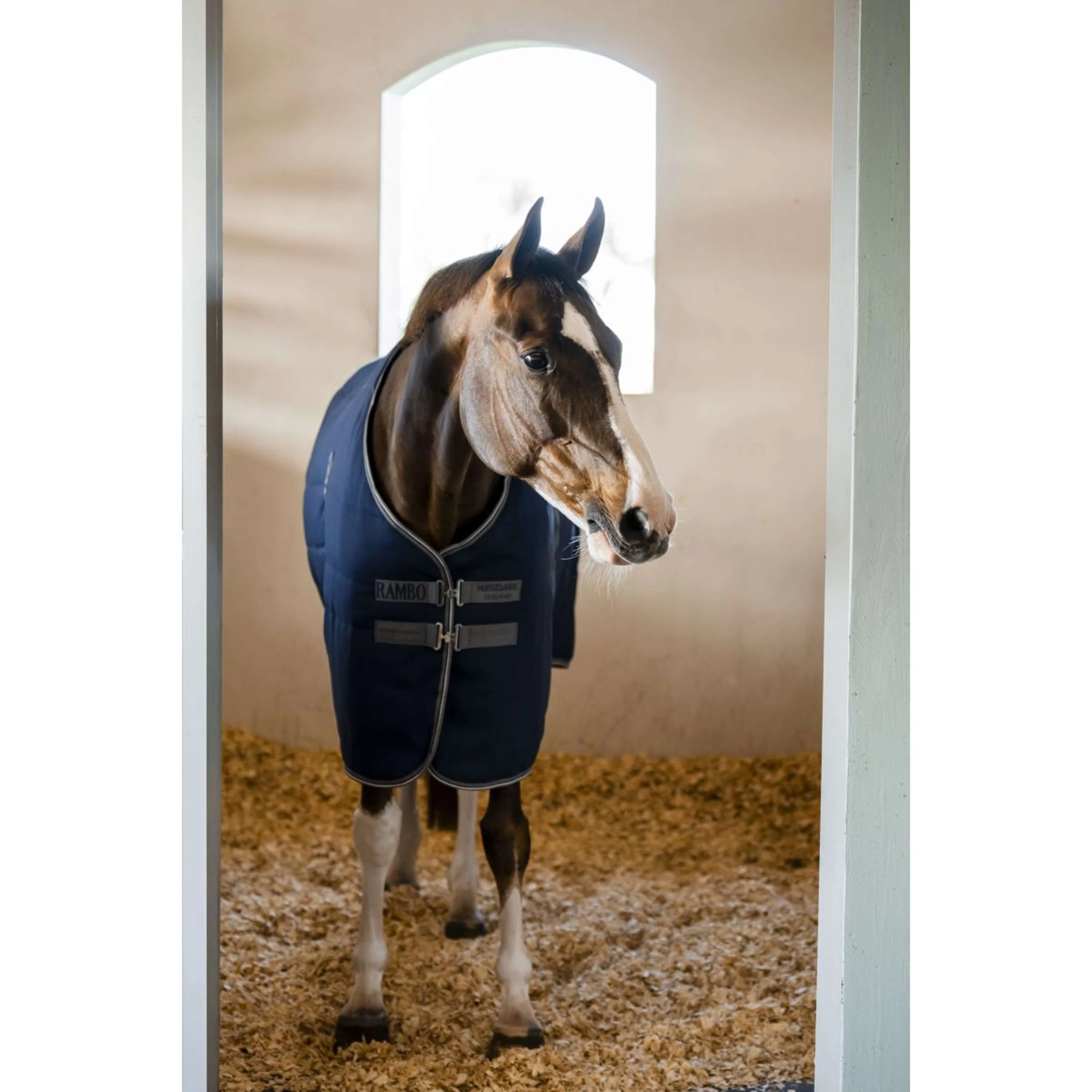 Rambo Stalldecke 100g Navy/Thunderstorm Grey/Silver - Image 7