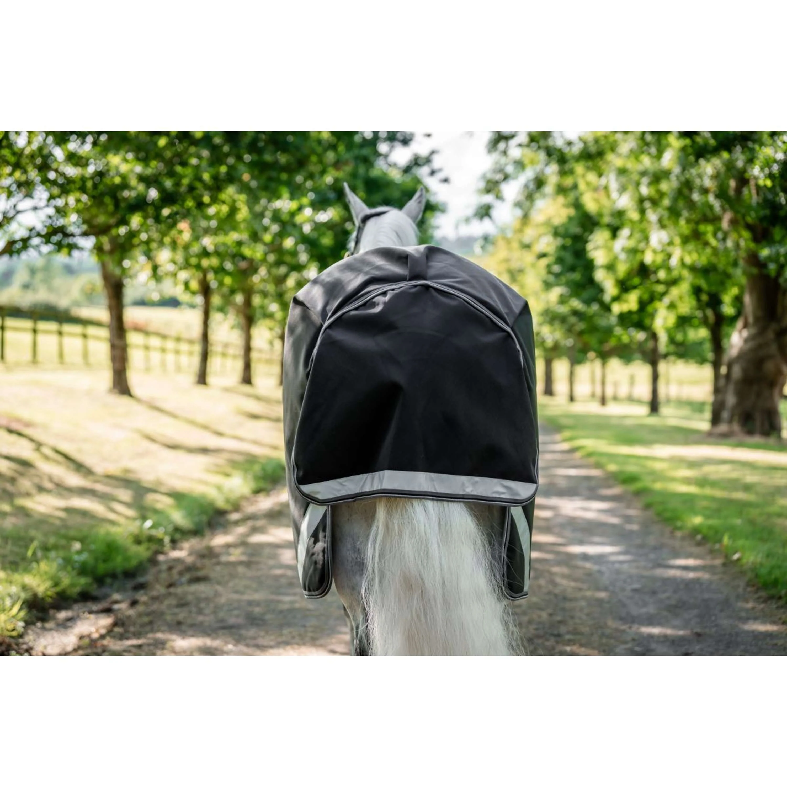 Rambo Turnout Rug 1680D Varilayer 450g Black/Thunderstorm Grey/Silver - Image 7