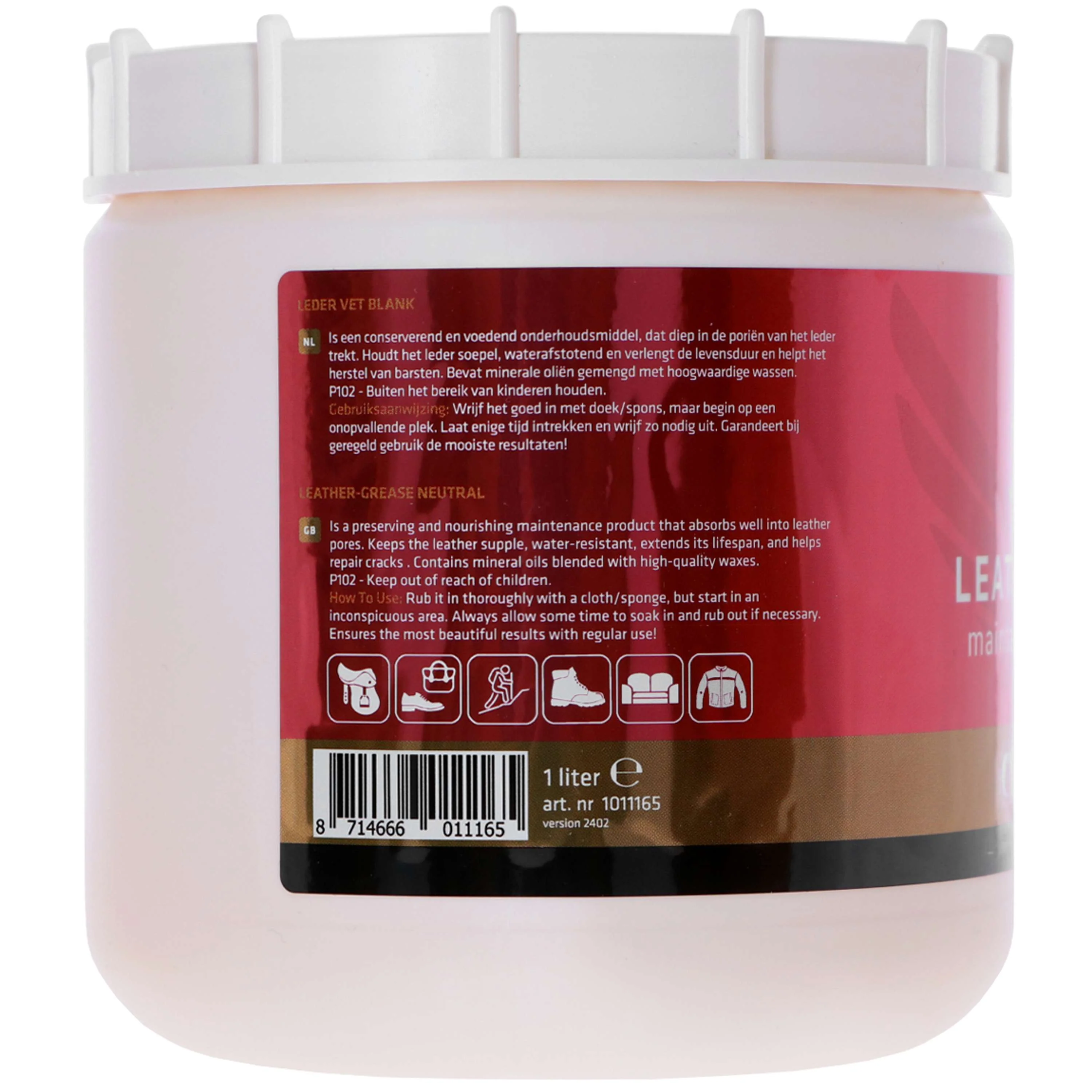 Rapide Lederfett 1L Beige - Image 2