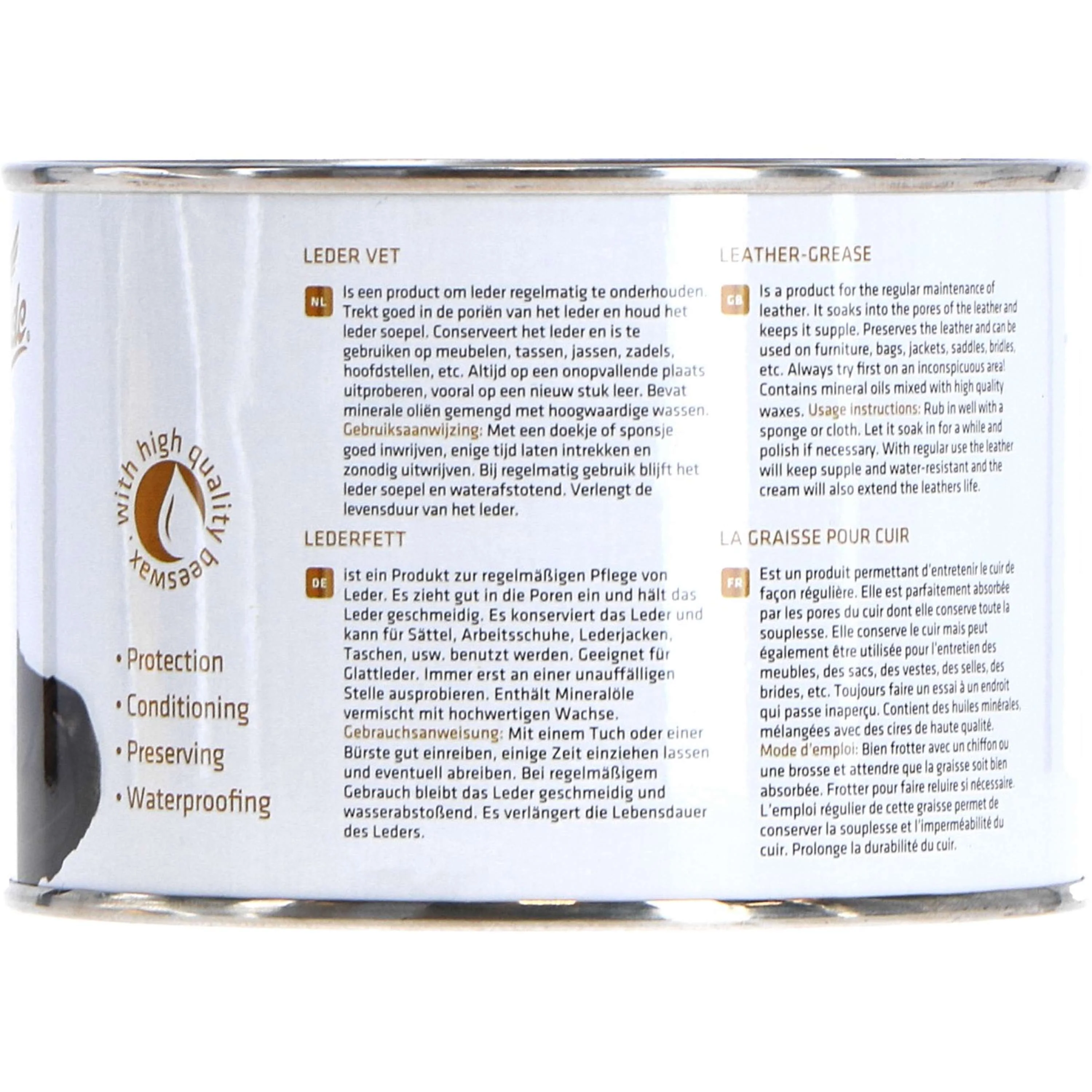 Rapide Lederfett 500ml Schwarz - Image 2