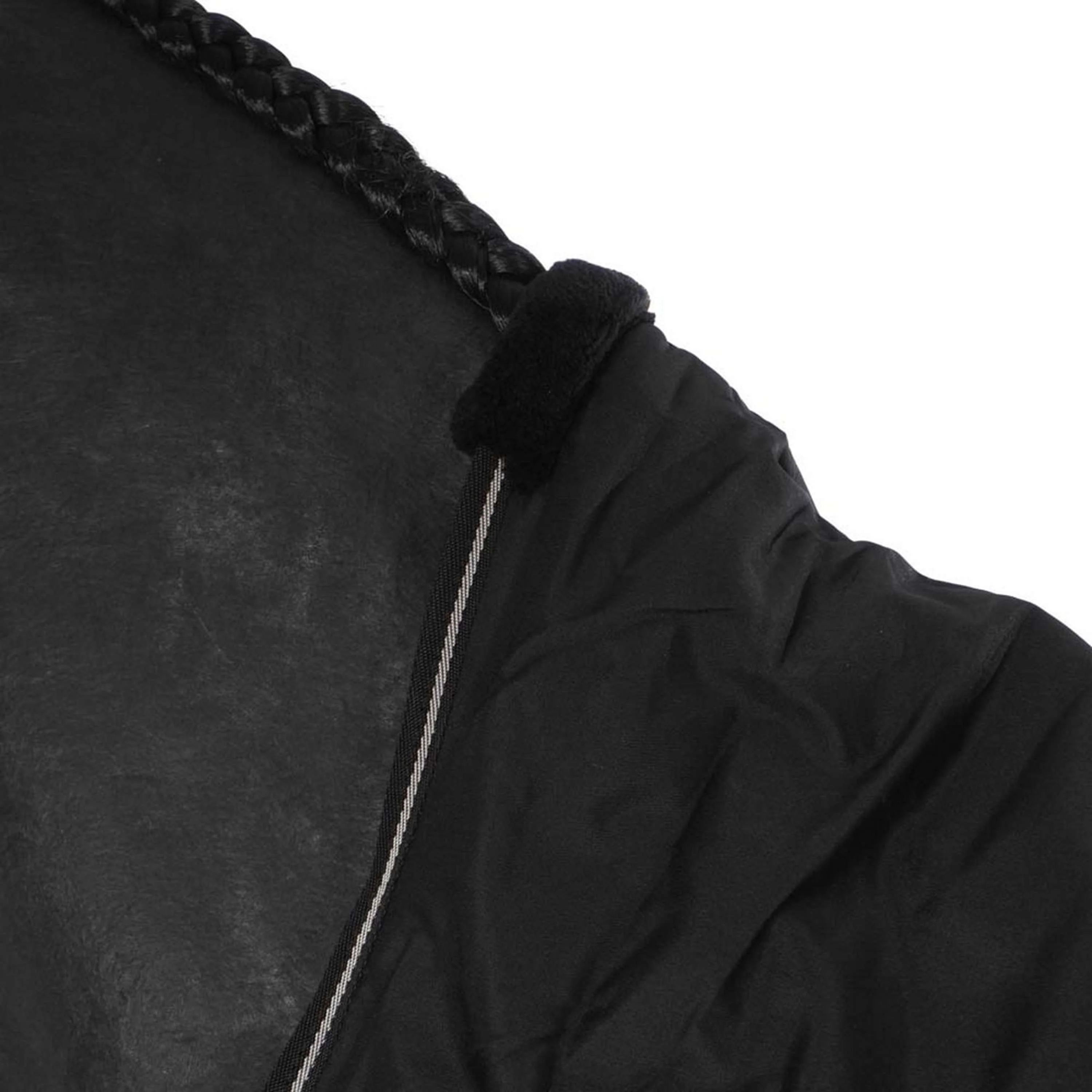 Riding World Regendecke Oxford 300D Fleece Fütterung 0g Schwarz - Image 4
