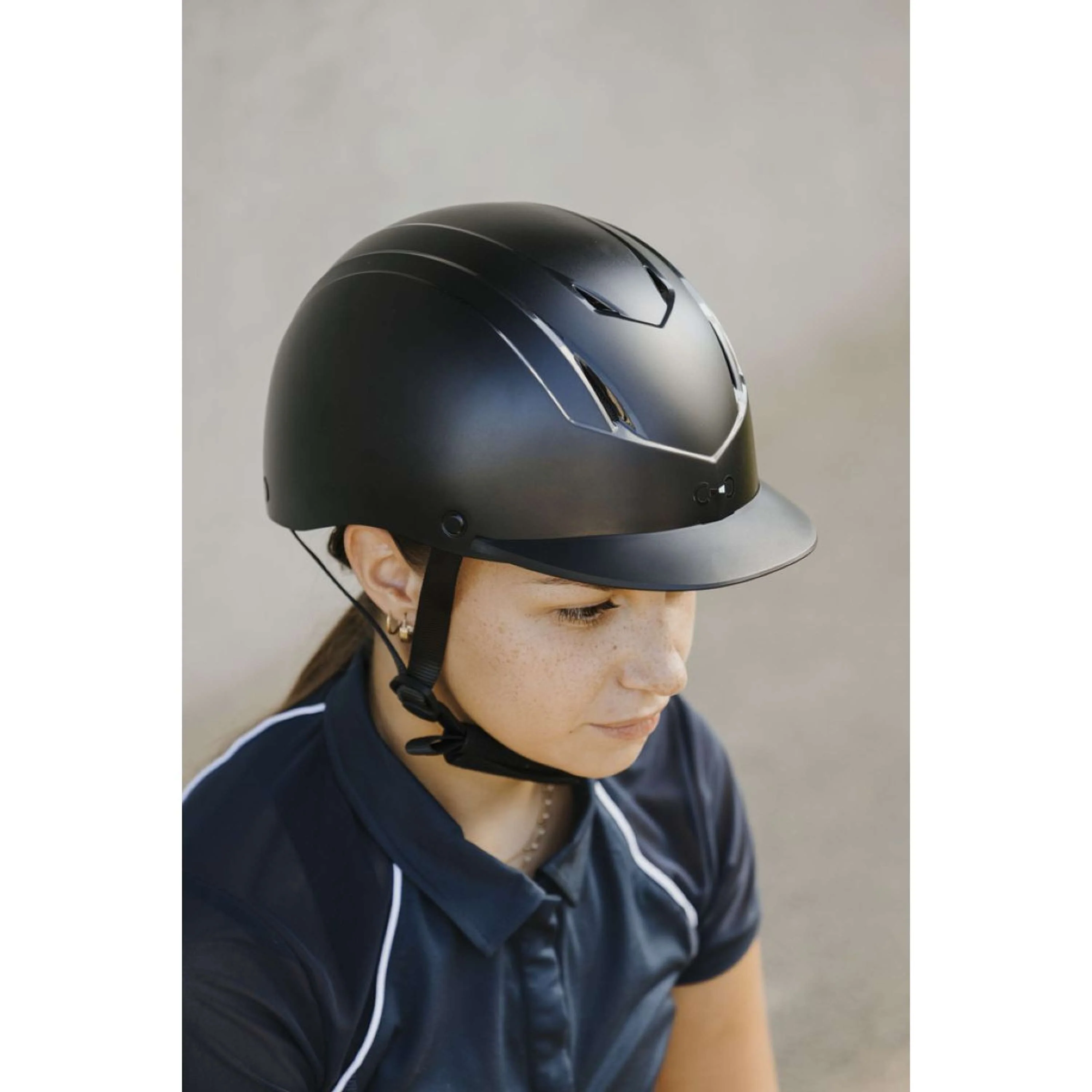 Riding World Reithelm Topy Matte Schwarz - Image 6