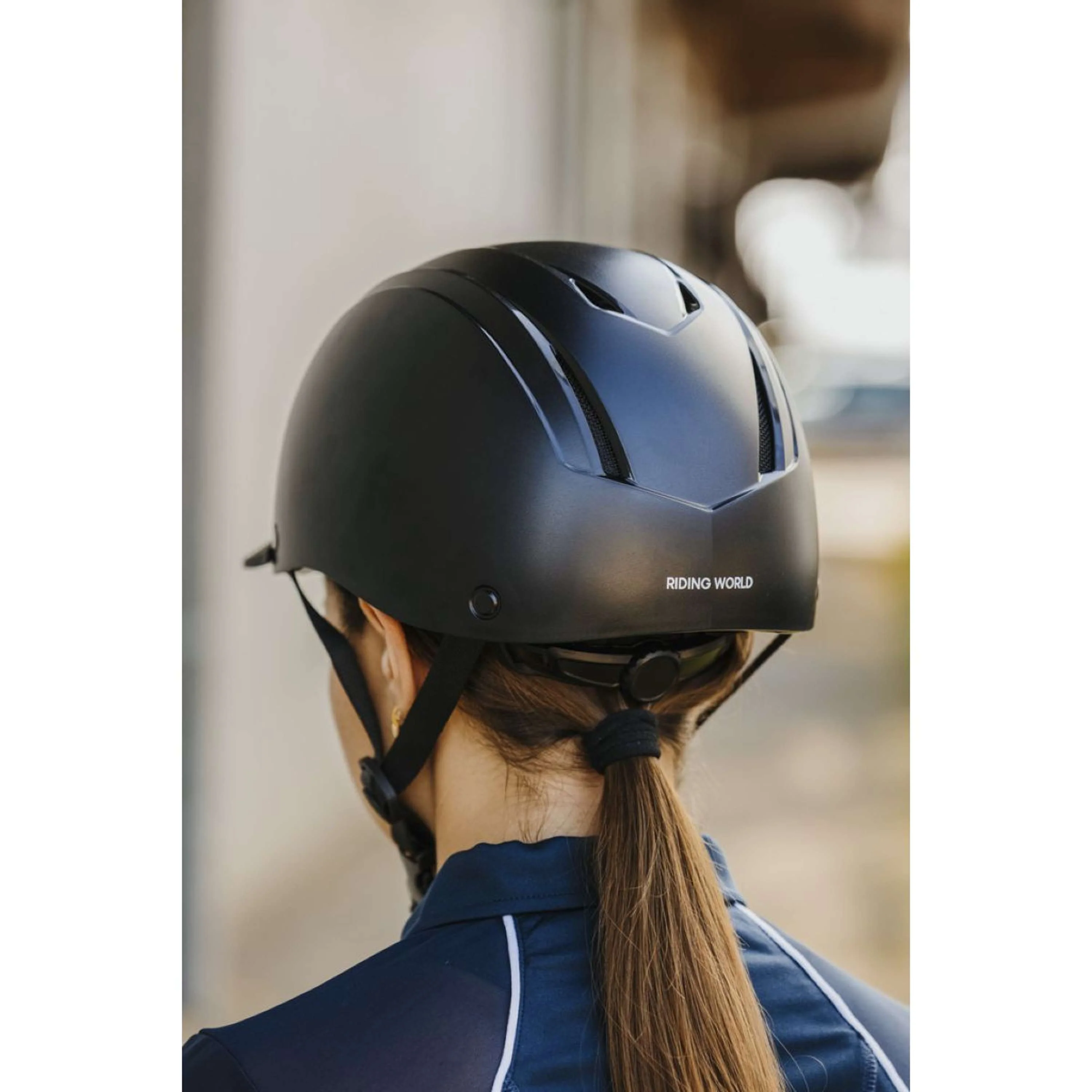 Riding World Reithelm Topy Matte Schwarz - Image 8