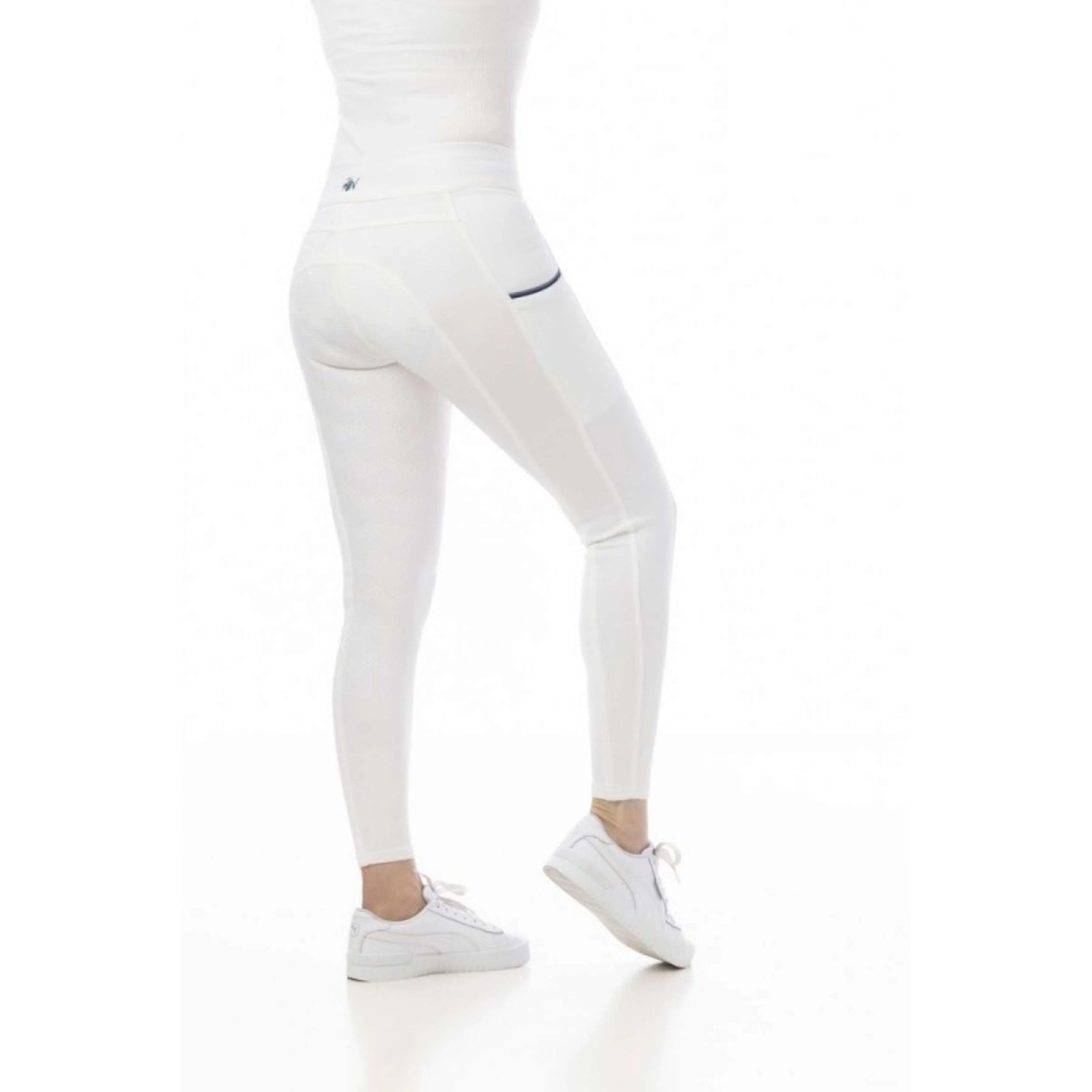 Riding World Reitleggings Agadir Damen Weiß - Image 2