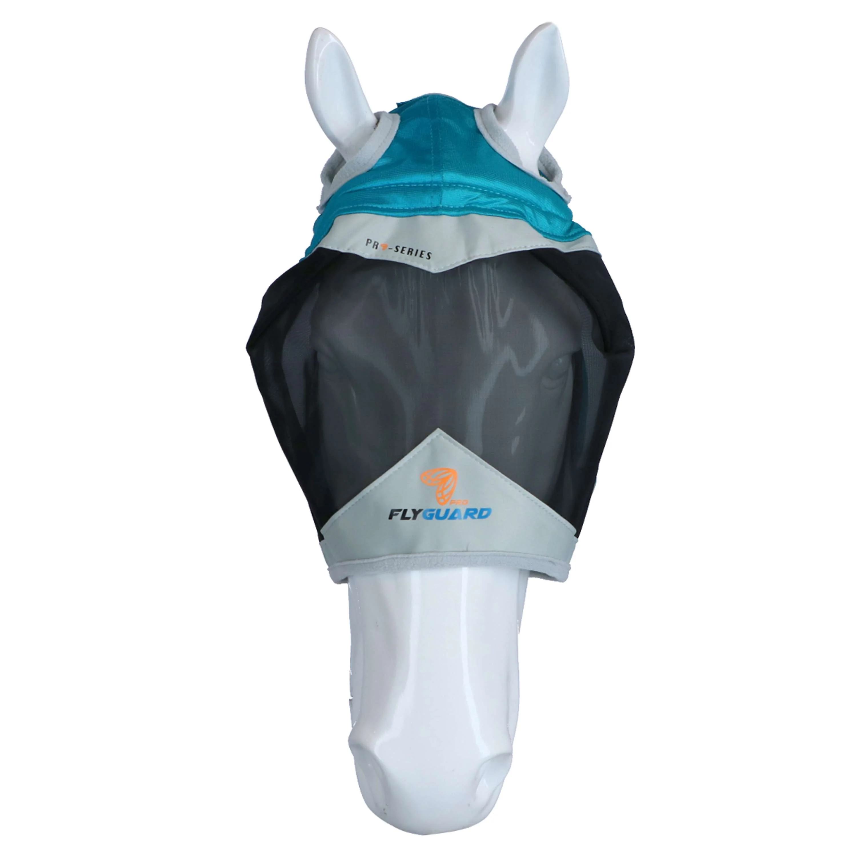 Shires Fliegenmaske mit Ohrausschnitt Teal - Image 3