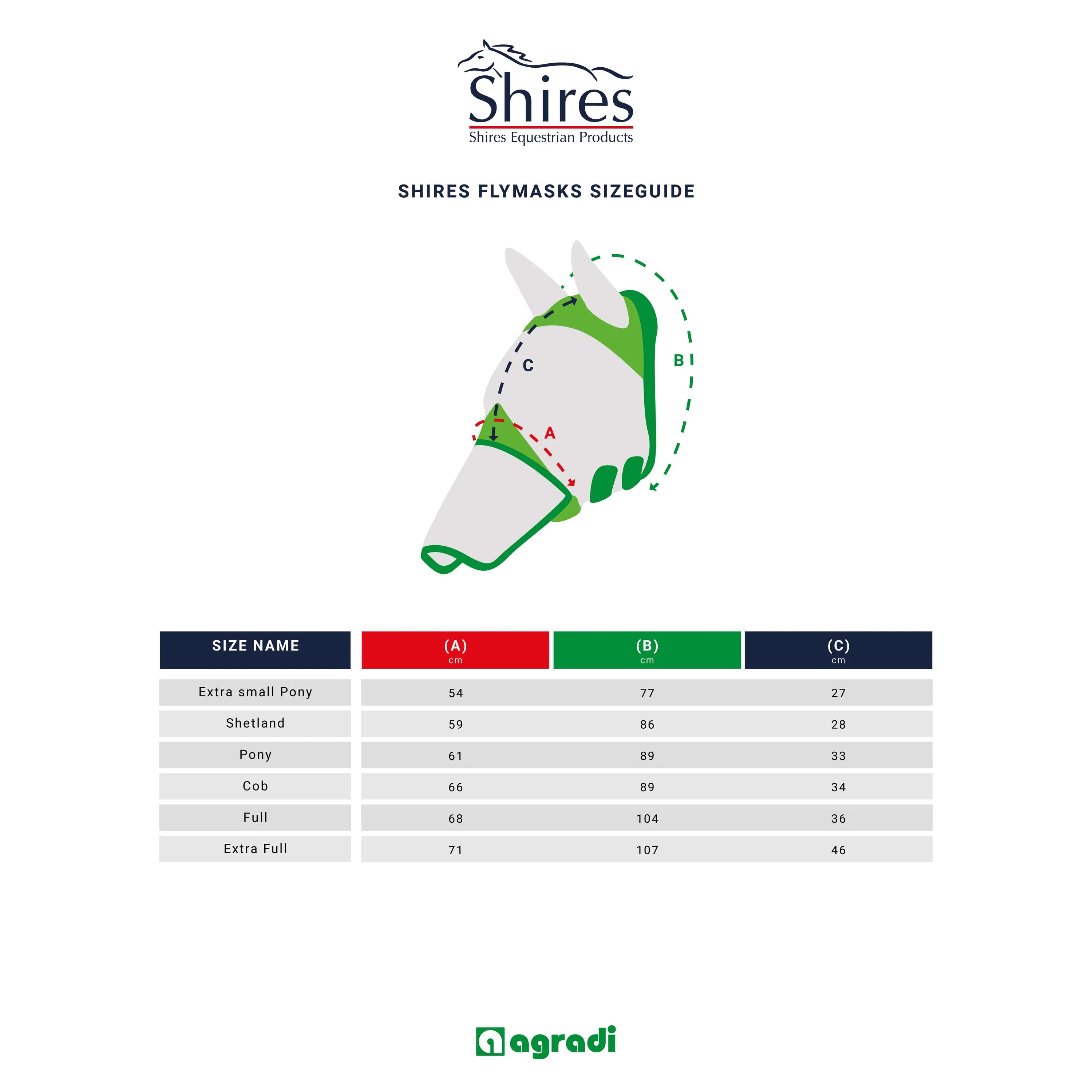 Shires Fliegenmaske Stretch Jet Black - Image 5