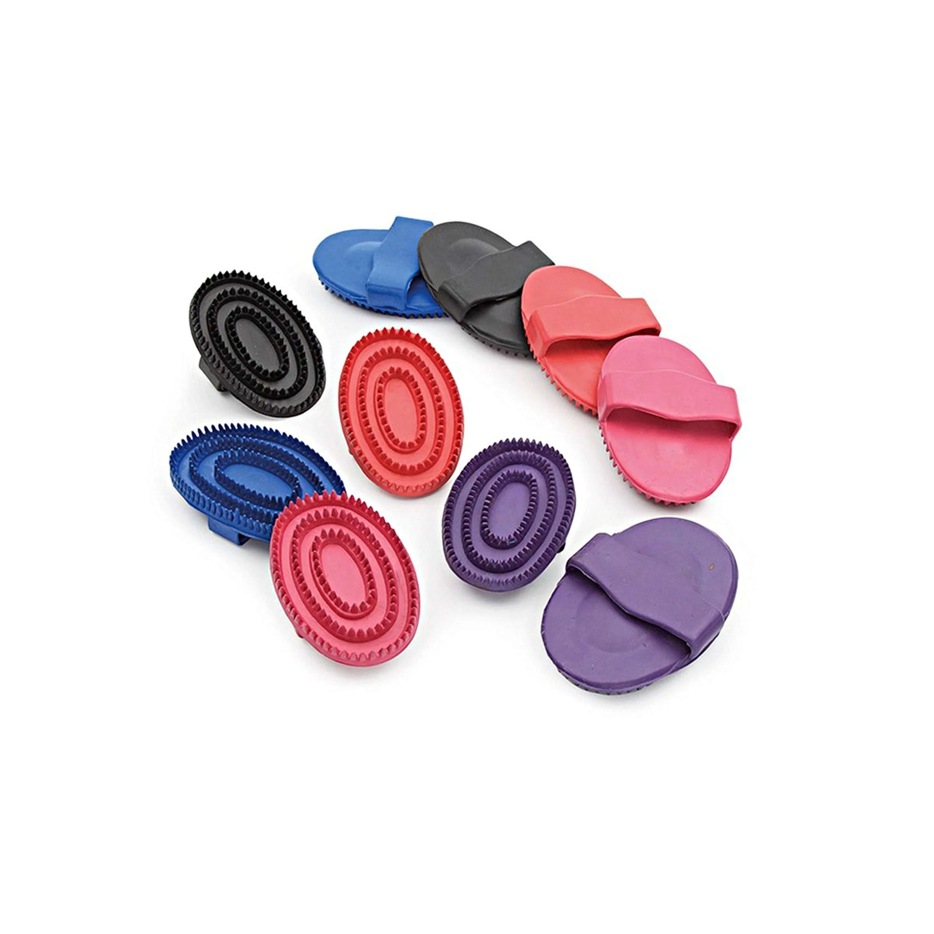 Shires Striegel Gummi Schwarz - Image 2