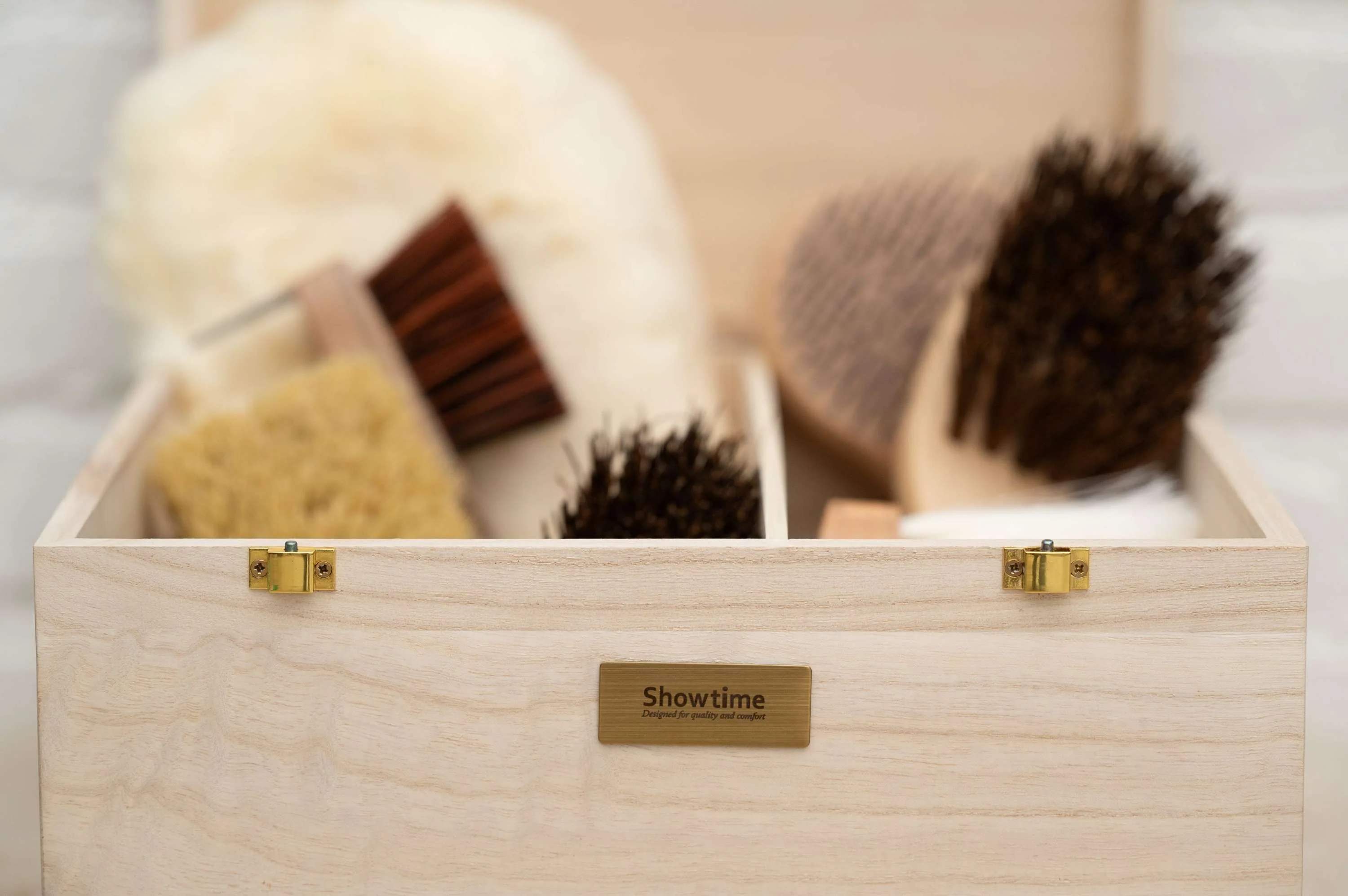 Showtime Putzkiste Luxe met borstels Beige - Image 2