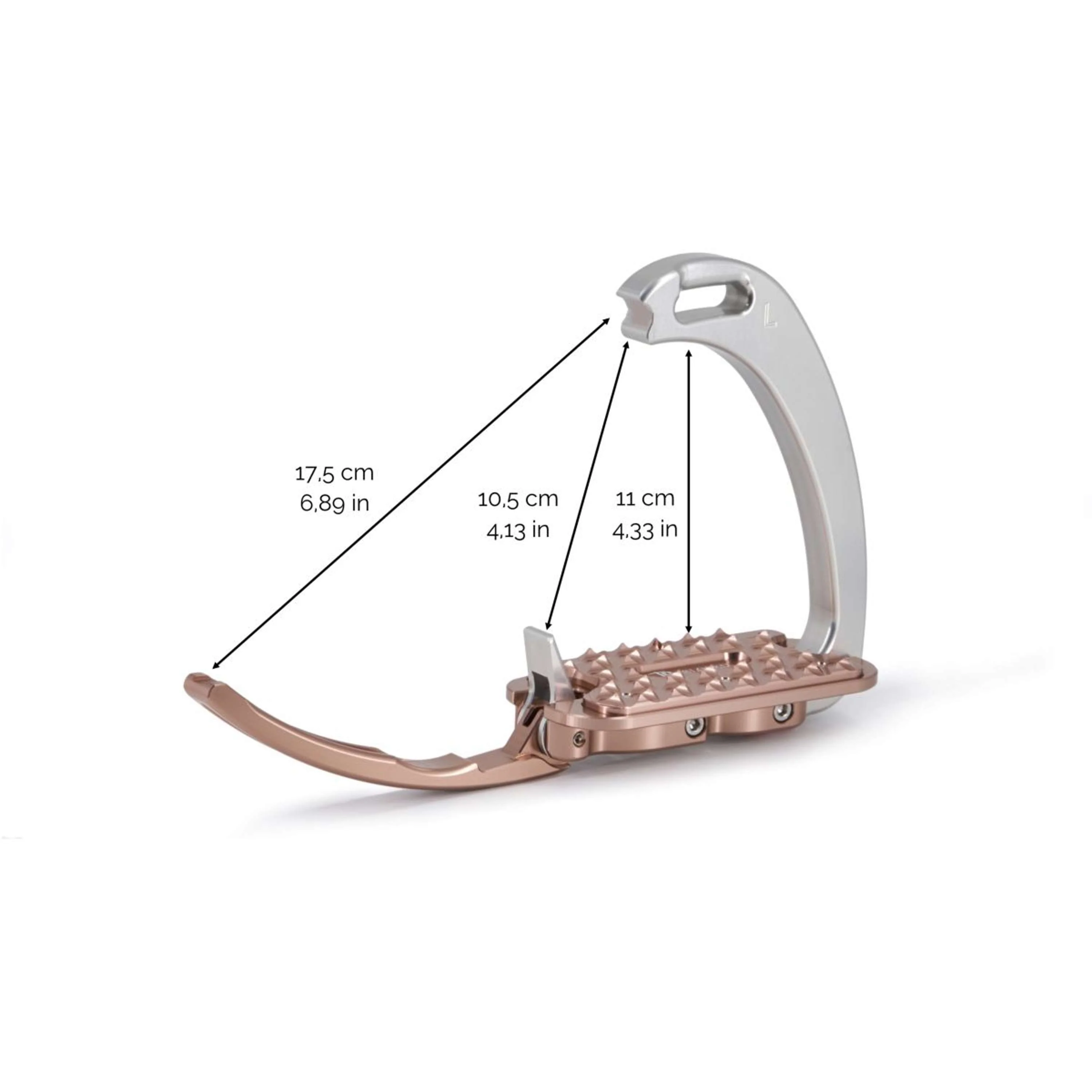 Tech Stirrups Steigbügel Venice Sloped Titan - Image 3