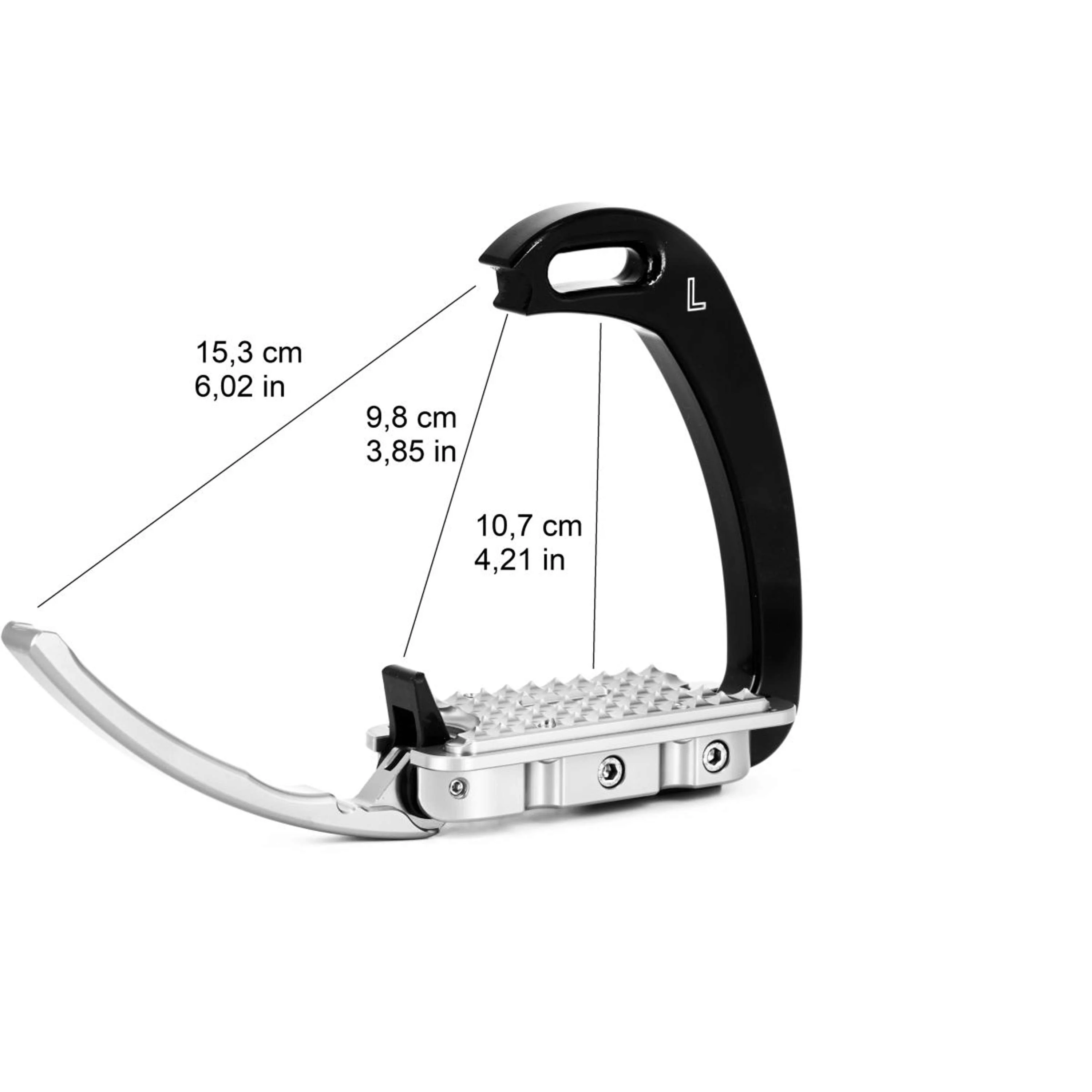 Tech Stirrups Steigbügel Venice Young EVO Classic Schwarz/Rot - Image 2