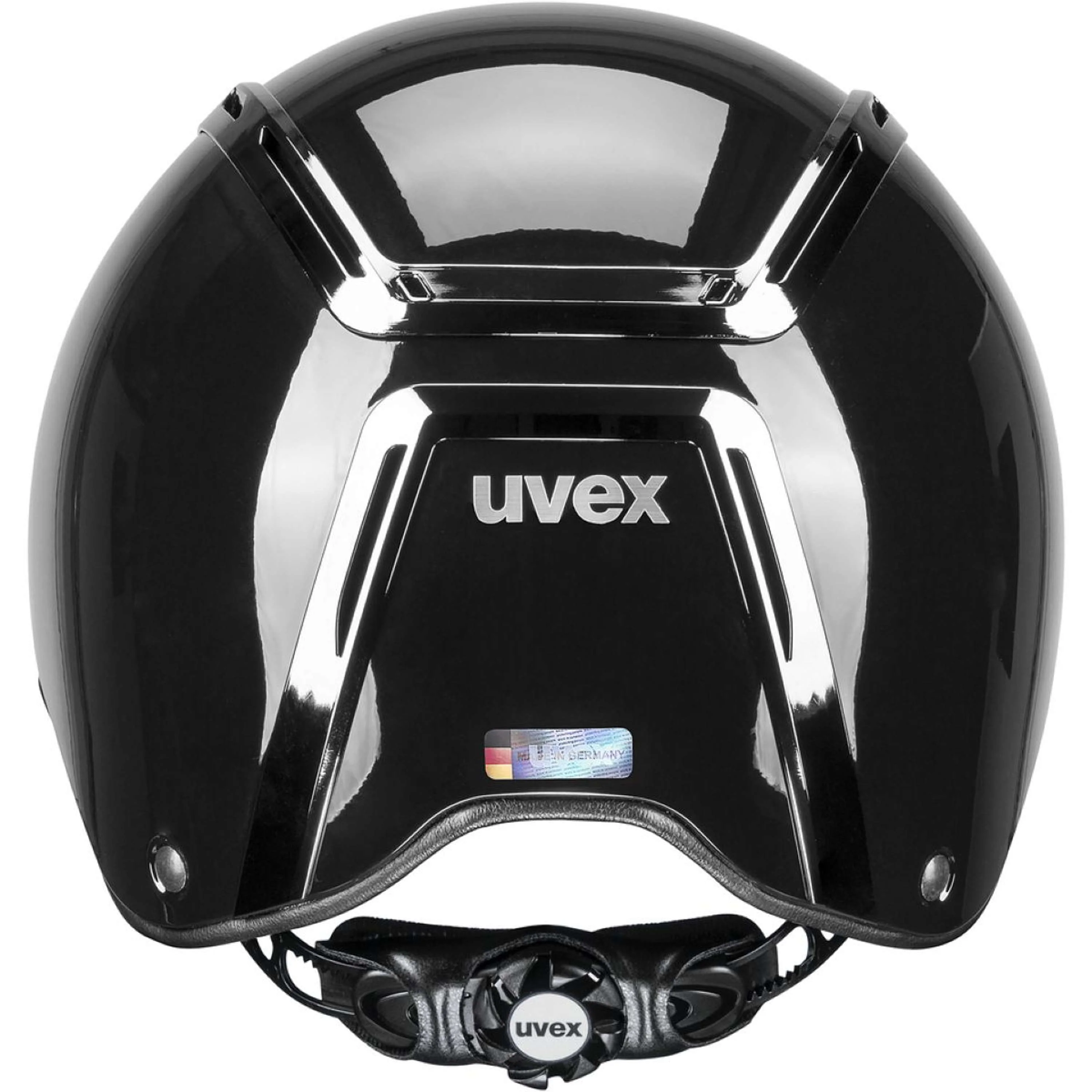 Uvex Reithelm Exxeed Shiny Chrome Schwarz - Image 3