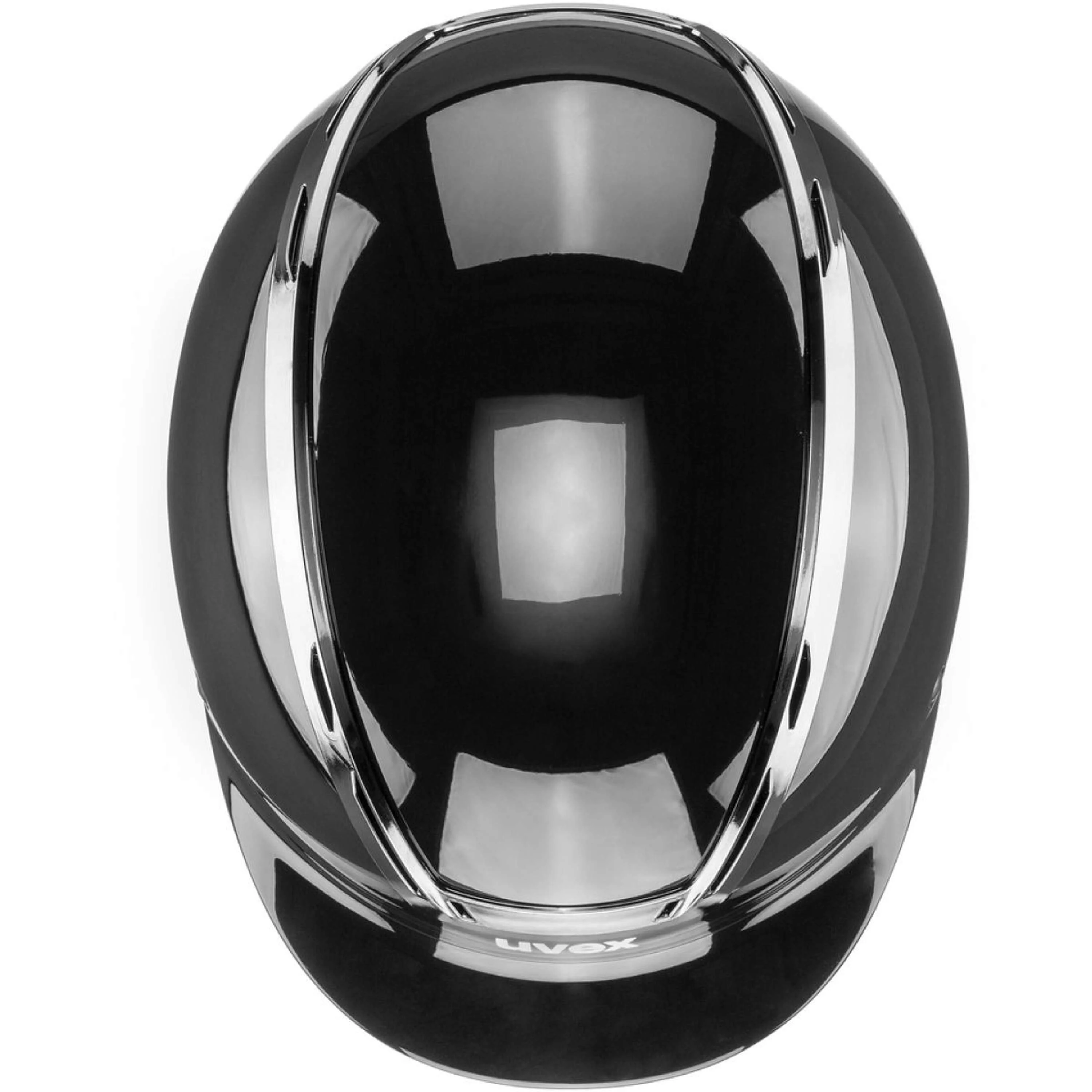 Uvex Reithelm Exxeed Shiny Chrome Schwarz - Image 4