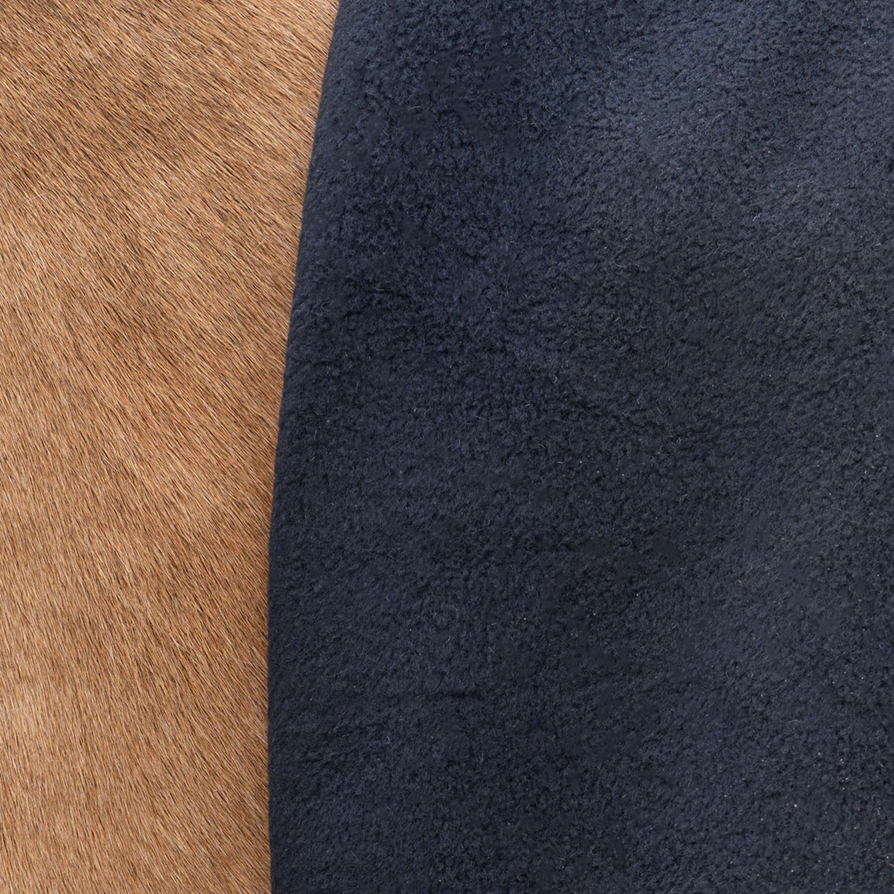 Velder Horsewear Fleece Cooler with Collar Navy Check - Image 9