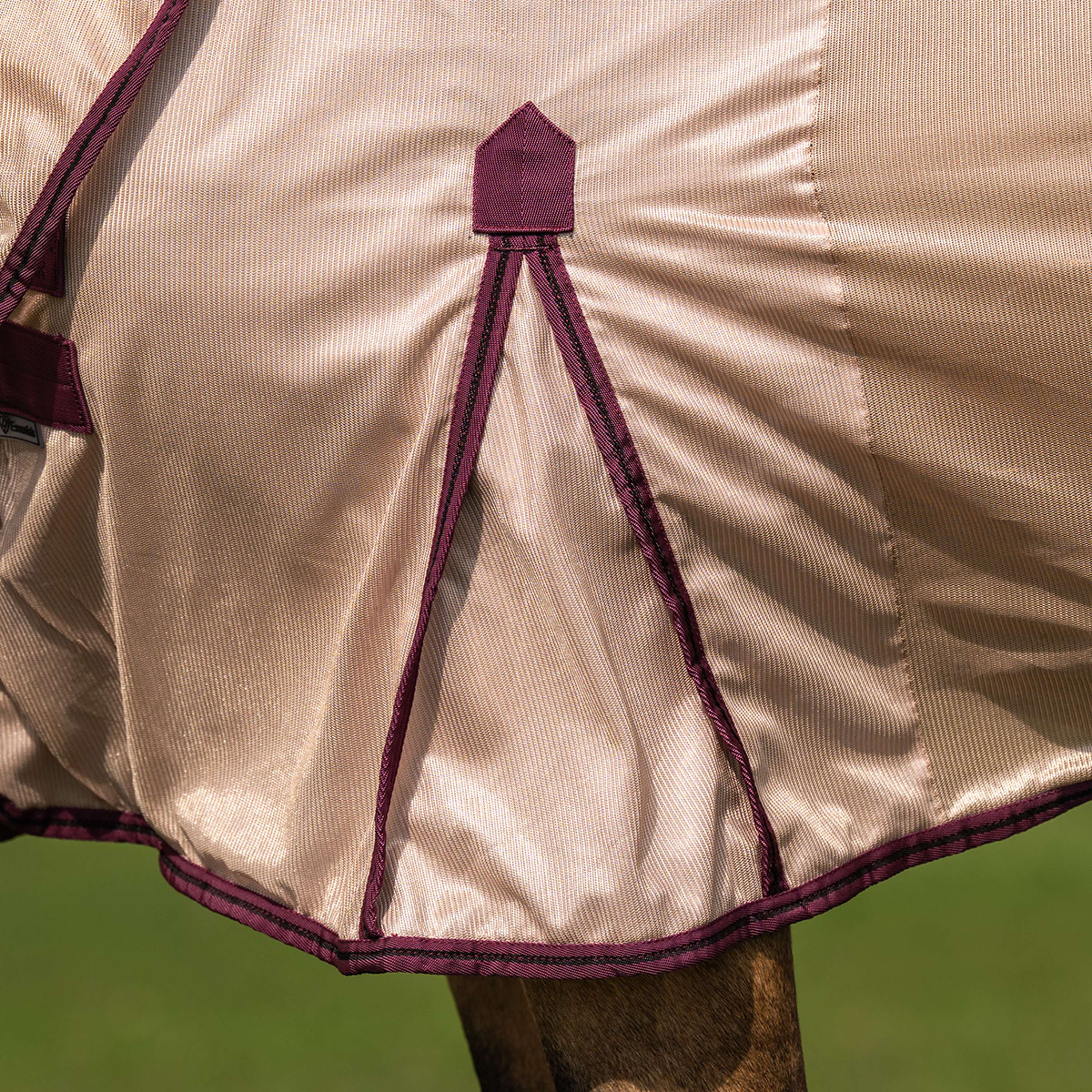 Velder Horsewear Fliegendecke Mesh mit Halsteil Earth Grey - Image 7