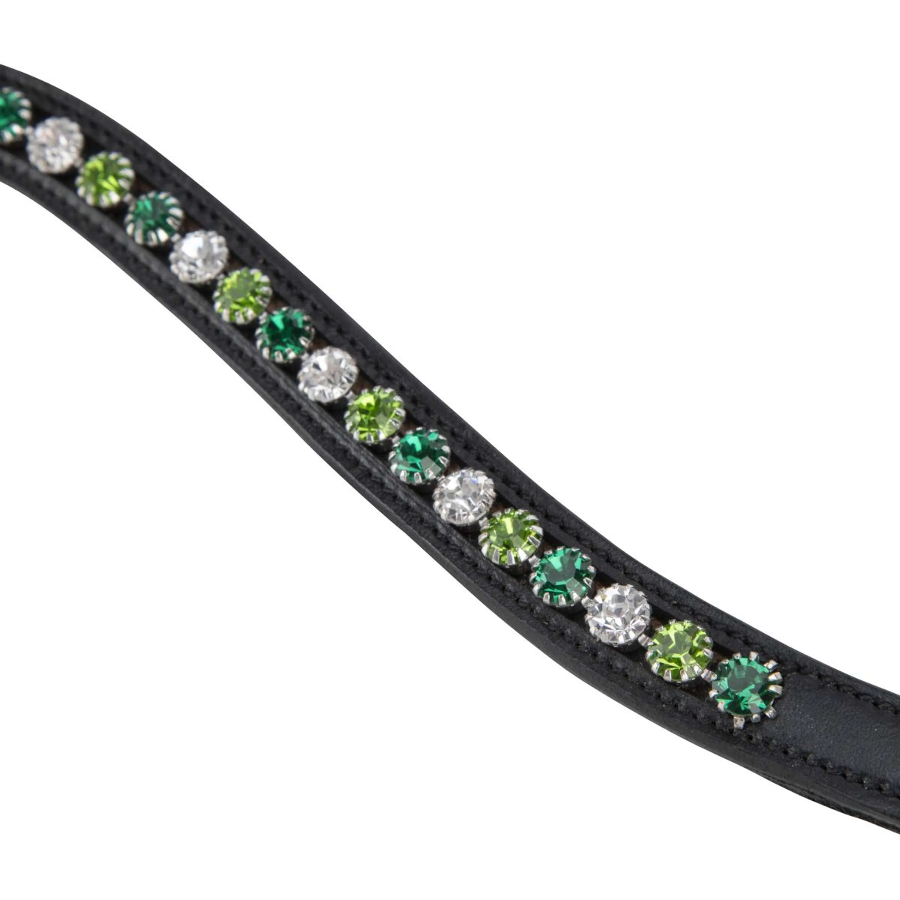 Velociti by Shires Stirnriemen GARA Green Diamante Schwarz - Image 2