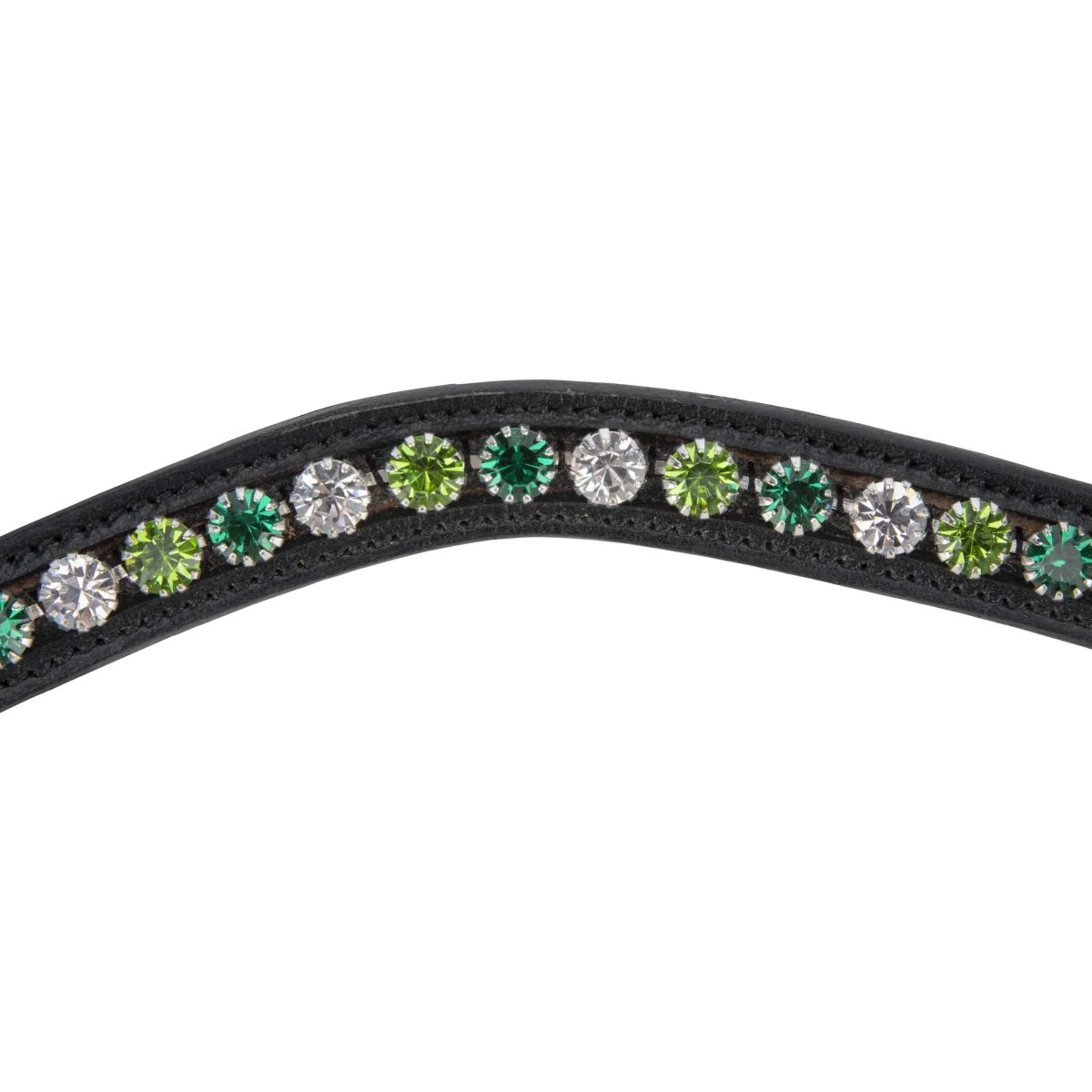 Velociti by Shires Stirnriemen GARA Green Diamante Schwarz - Image 3
