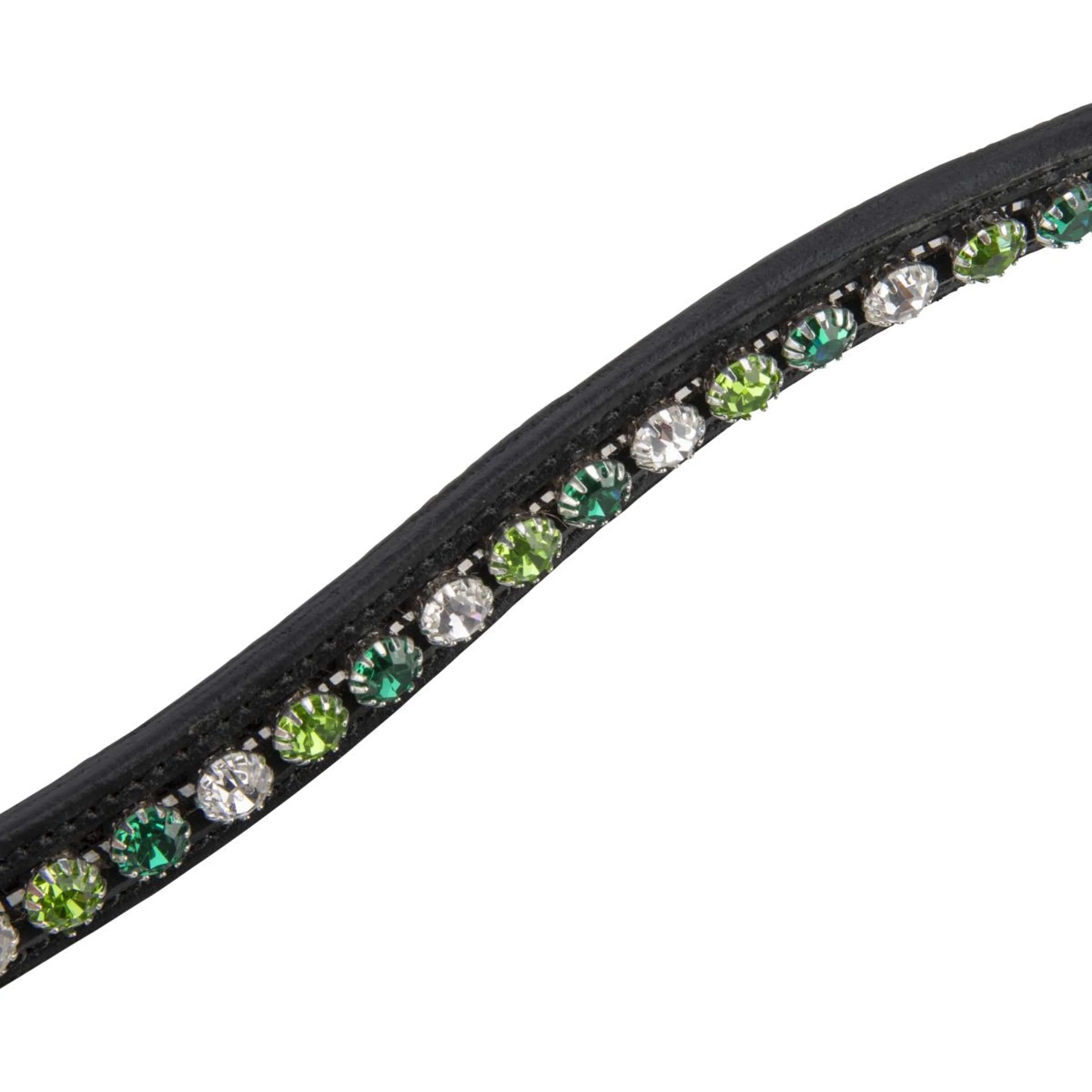 Velociti by Shires Stirnriemen GARA Green Diamante Schwarz - Image 4