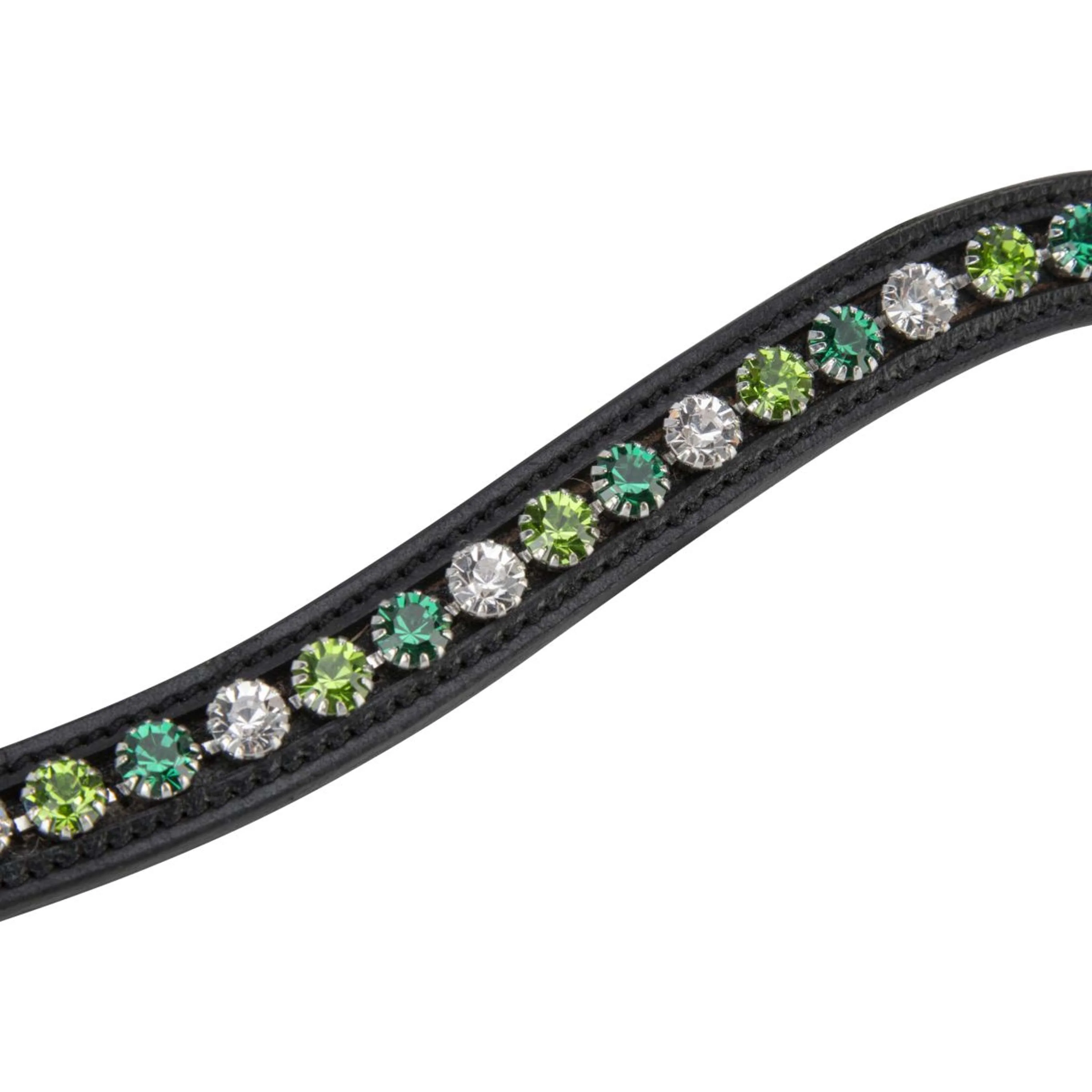 Velociti by Shires Stirnriemen GARA Green Diamante Schwarz - Image 5