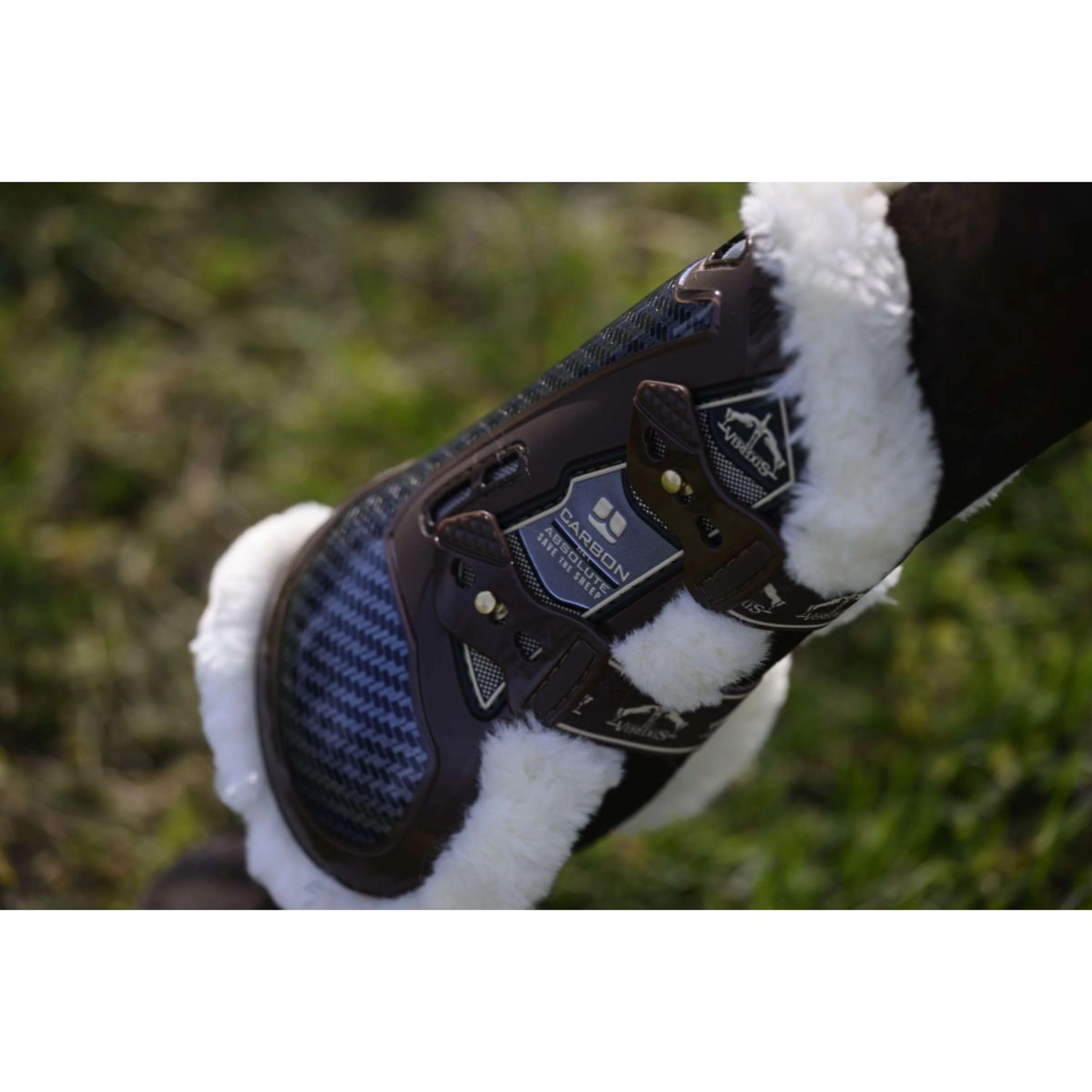 Veredus Sehnenschutz Carbon Gel Absolute Save the Sheep Front Braun - Image 10