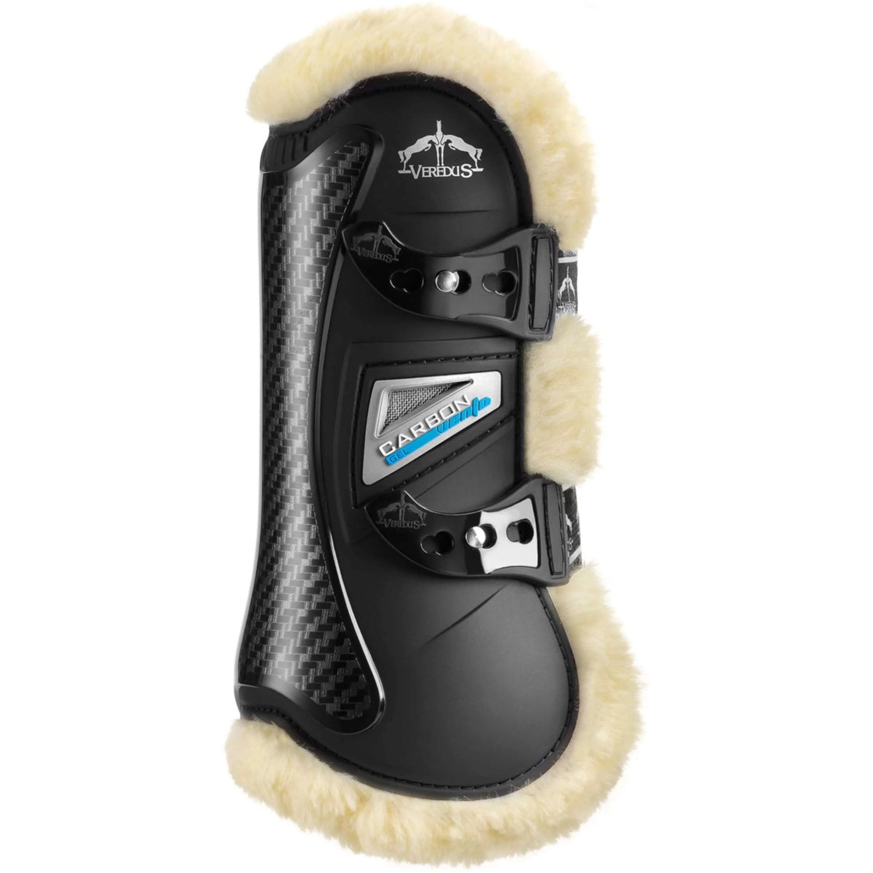 Veredus Sehnenschutz Carbon Gel Vento Front STS Schwarz