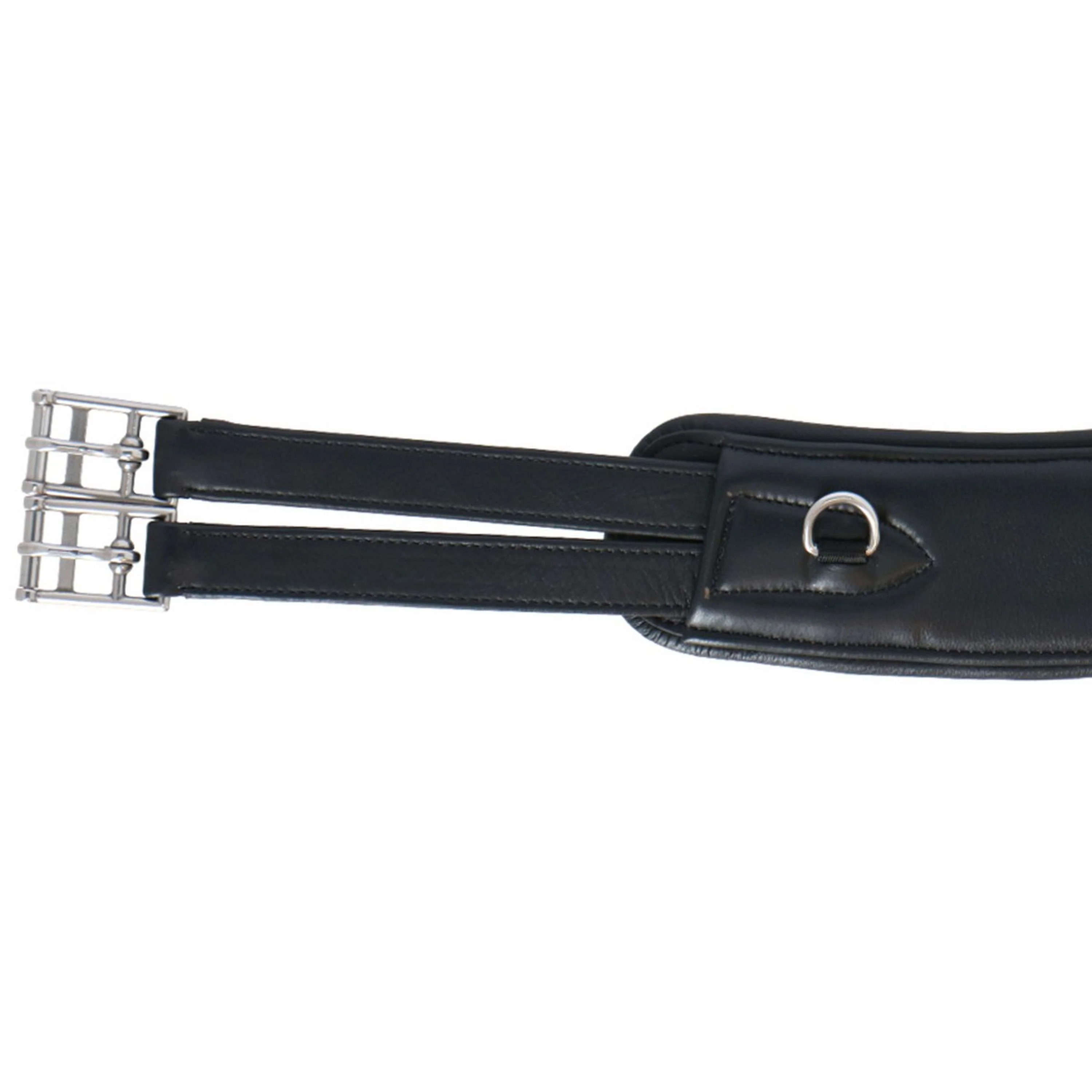 Waldhausen Sattelgurt Contour Leder Schwarz - Image 3