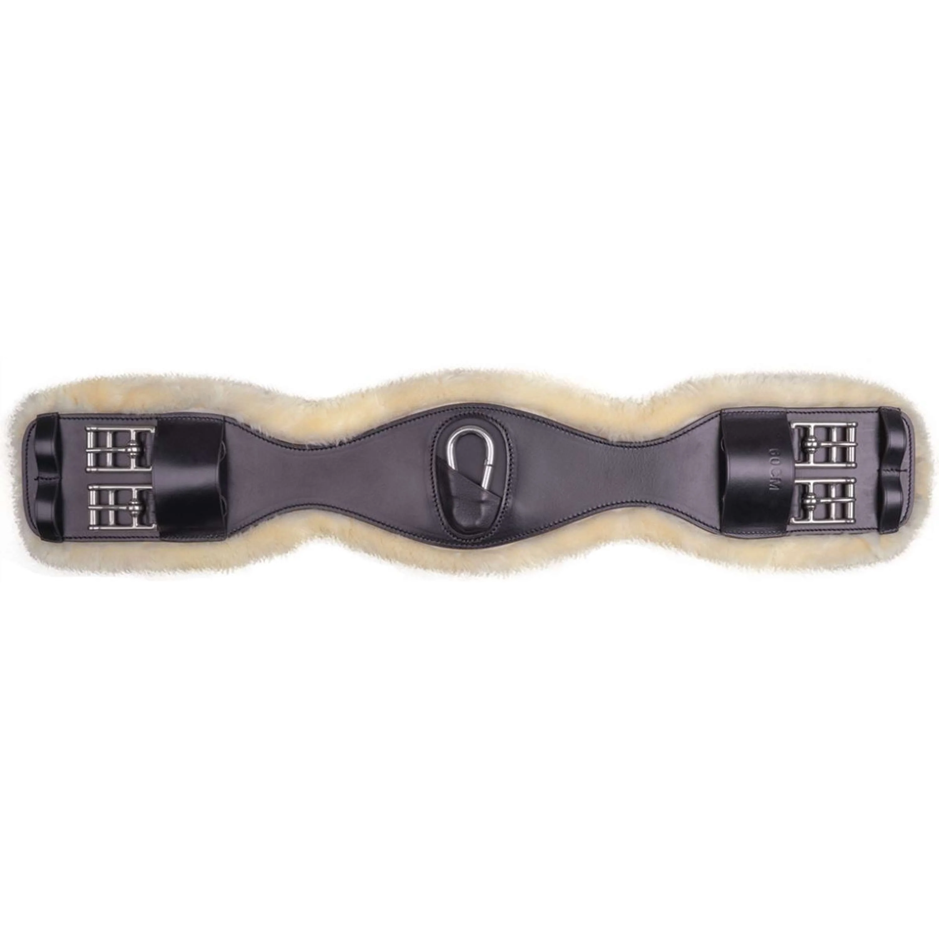 Waldhausen Sattelgurt Leather ECO Wool Kurz Braun