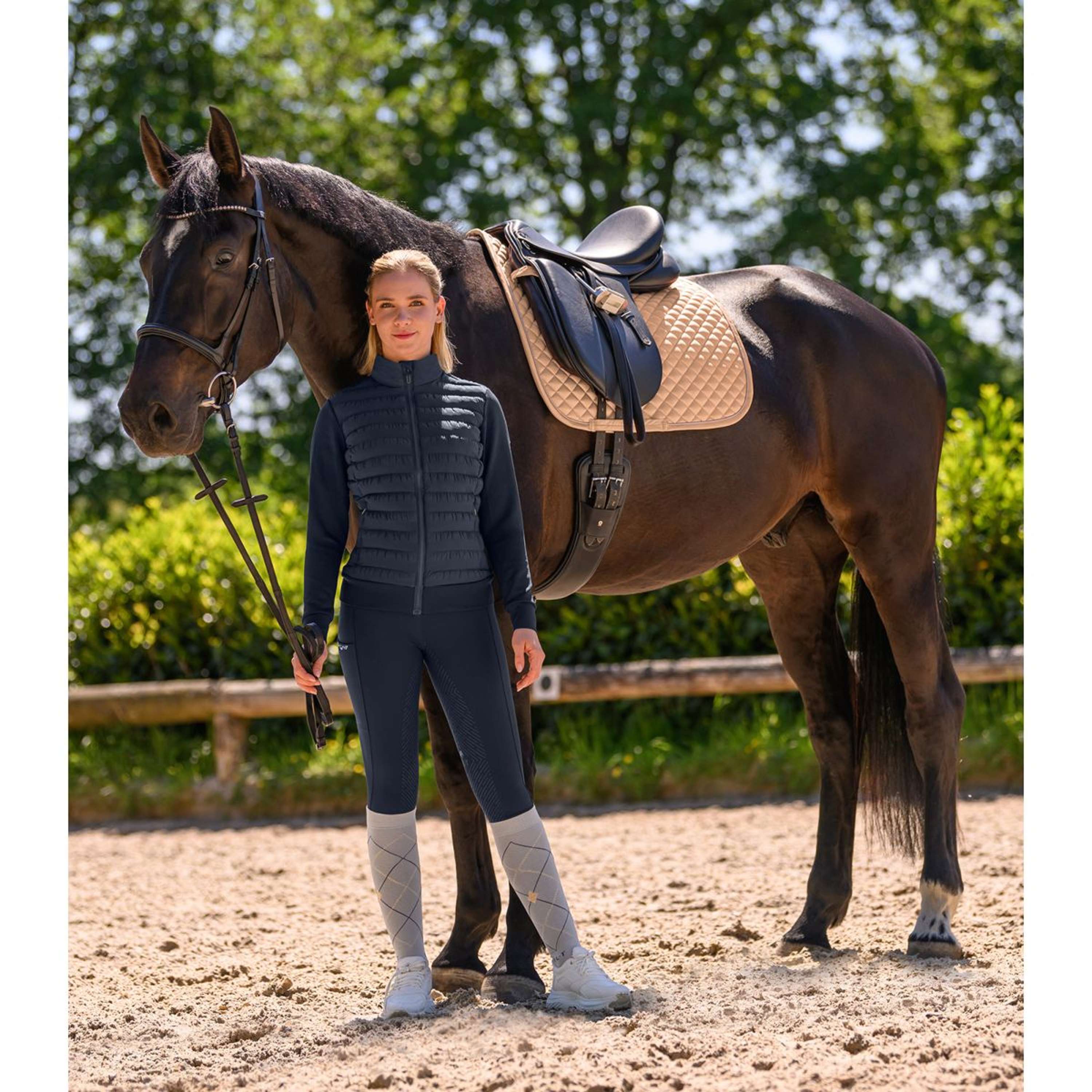Waldhausen Schabracke Felix Glam Dressur Pfirsichfarben - Image 3