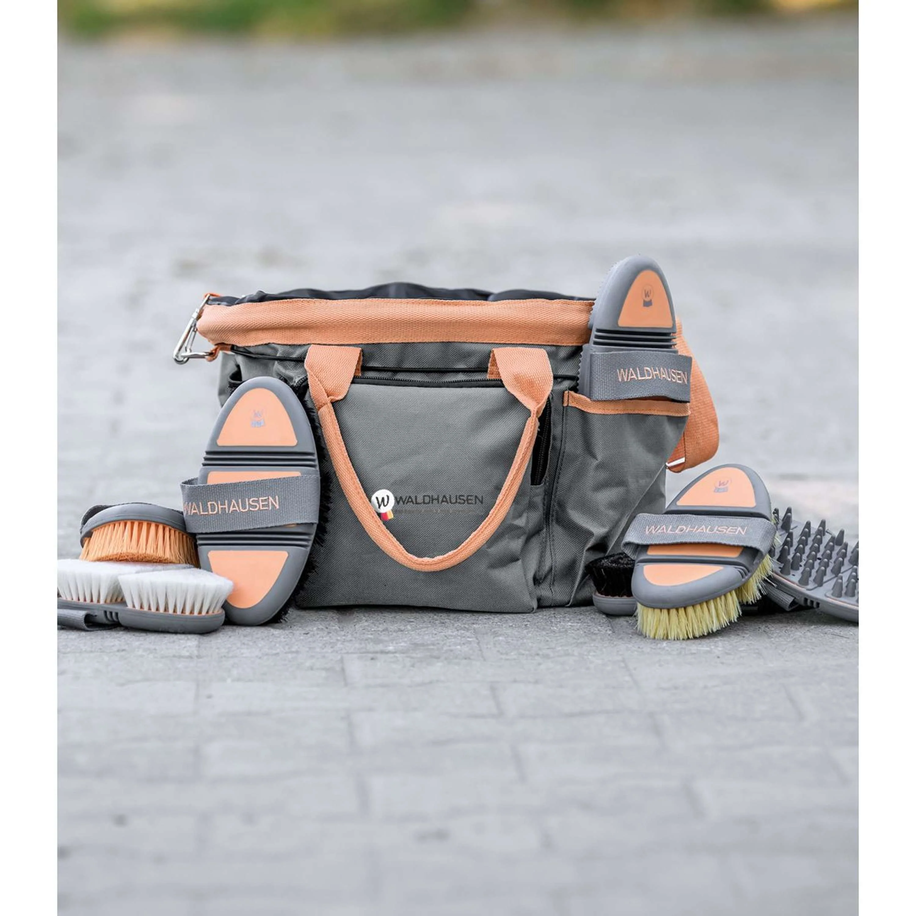 Waldhausen Weiche Kardätsche Flex Peach/Chrome Grey - Image 4