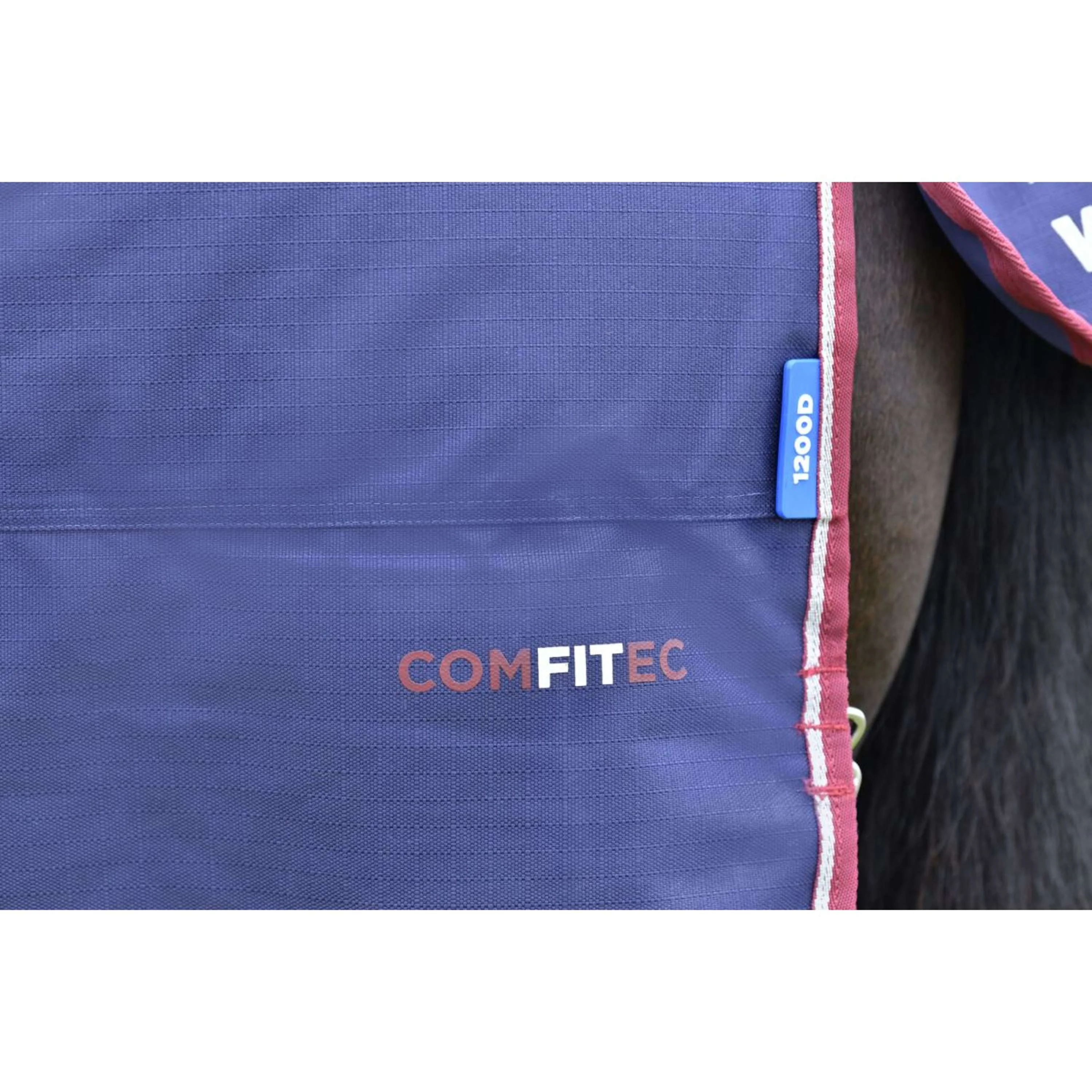 WeatherBeeta ComFiTec Essential Turnout Detach-A-Neck 220g Navy/Burgundy - Image 10