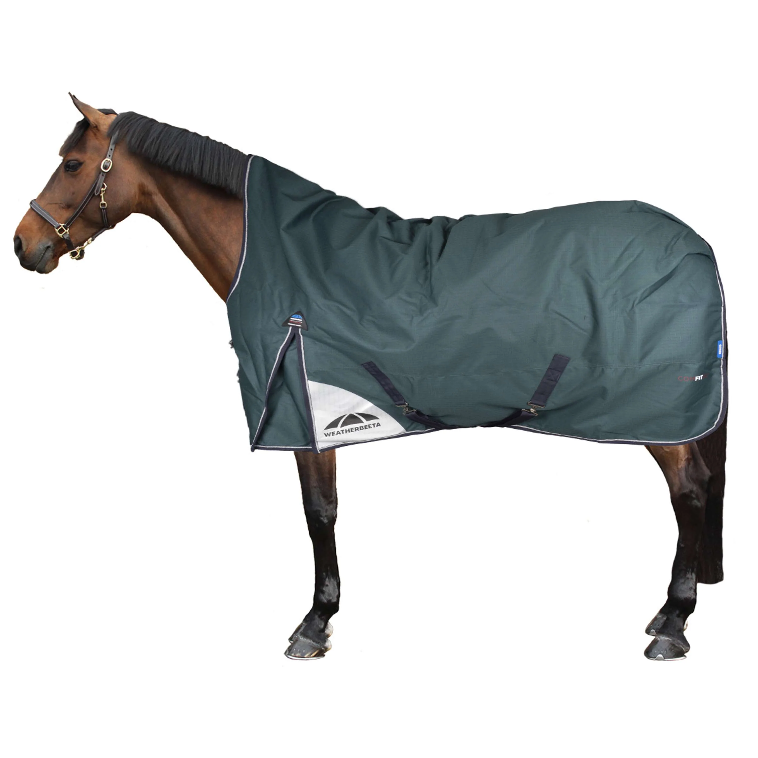 WeatherBeeta ComFiTec Plus Dynamic Turnout High Neck 220g Forest Green/Navy - Image 2