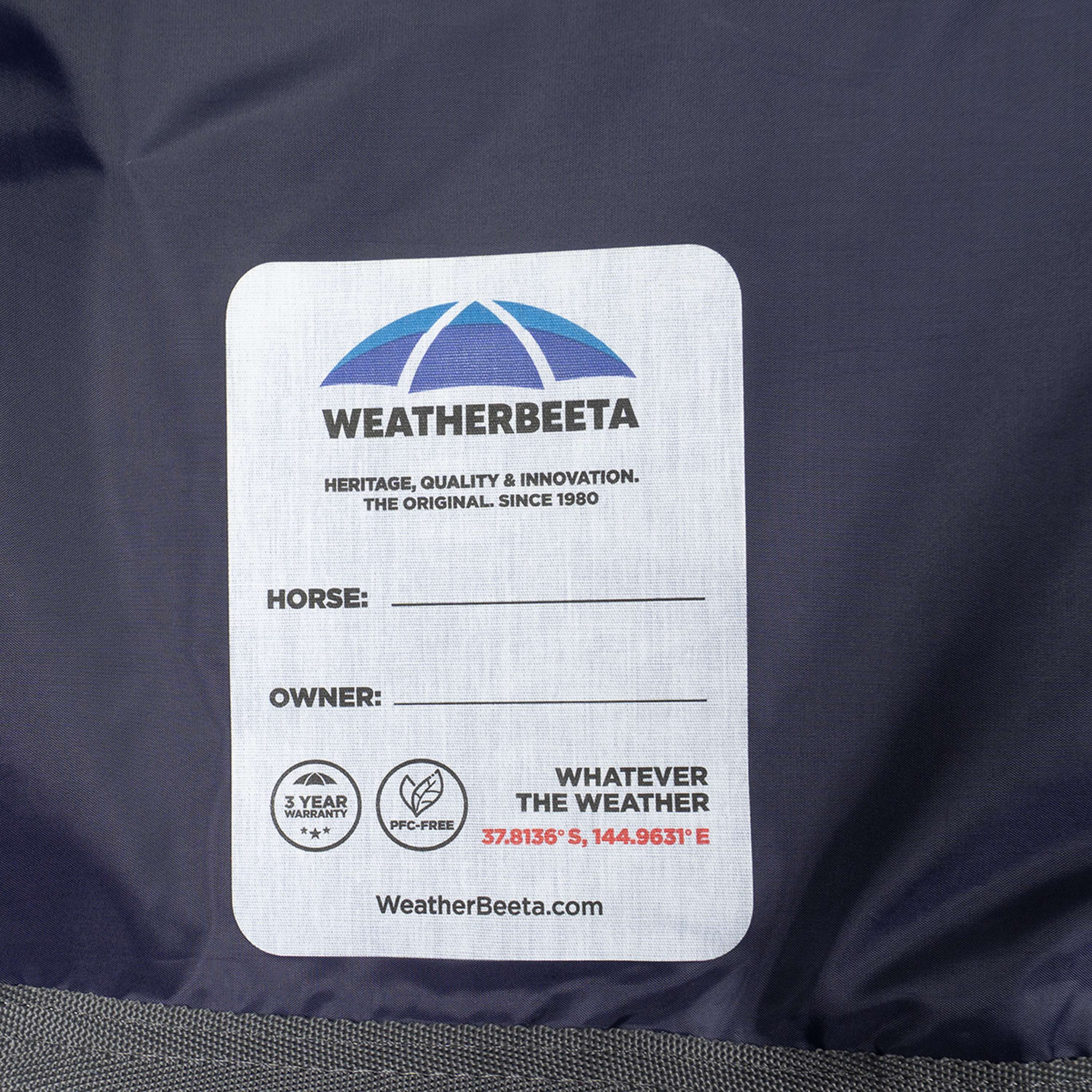 WeatherBeeta ComFiTec Tyro Turnout Standard Neck 50g Navy/Kohle - Image 20