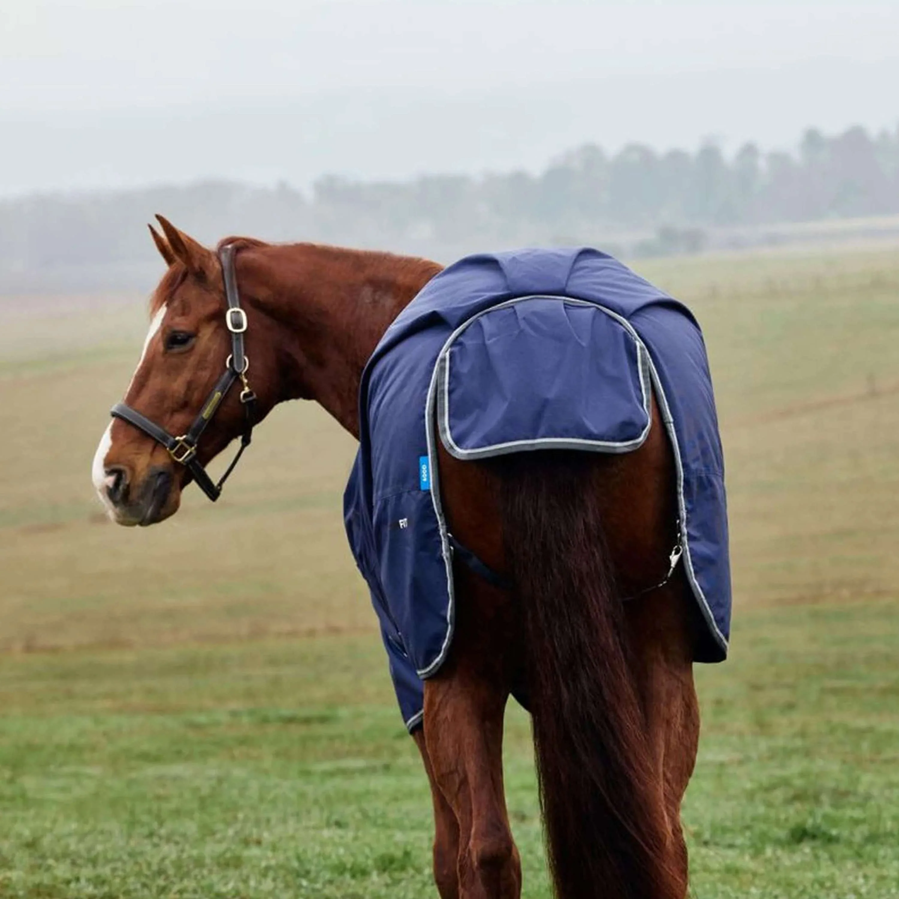 WeatherBeeta ComFiTec Tyro Turnout Standard Neck 50g Navy/Kohle - Image 8