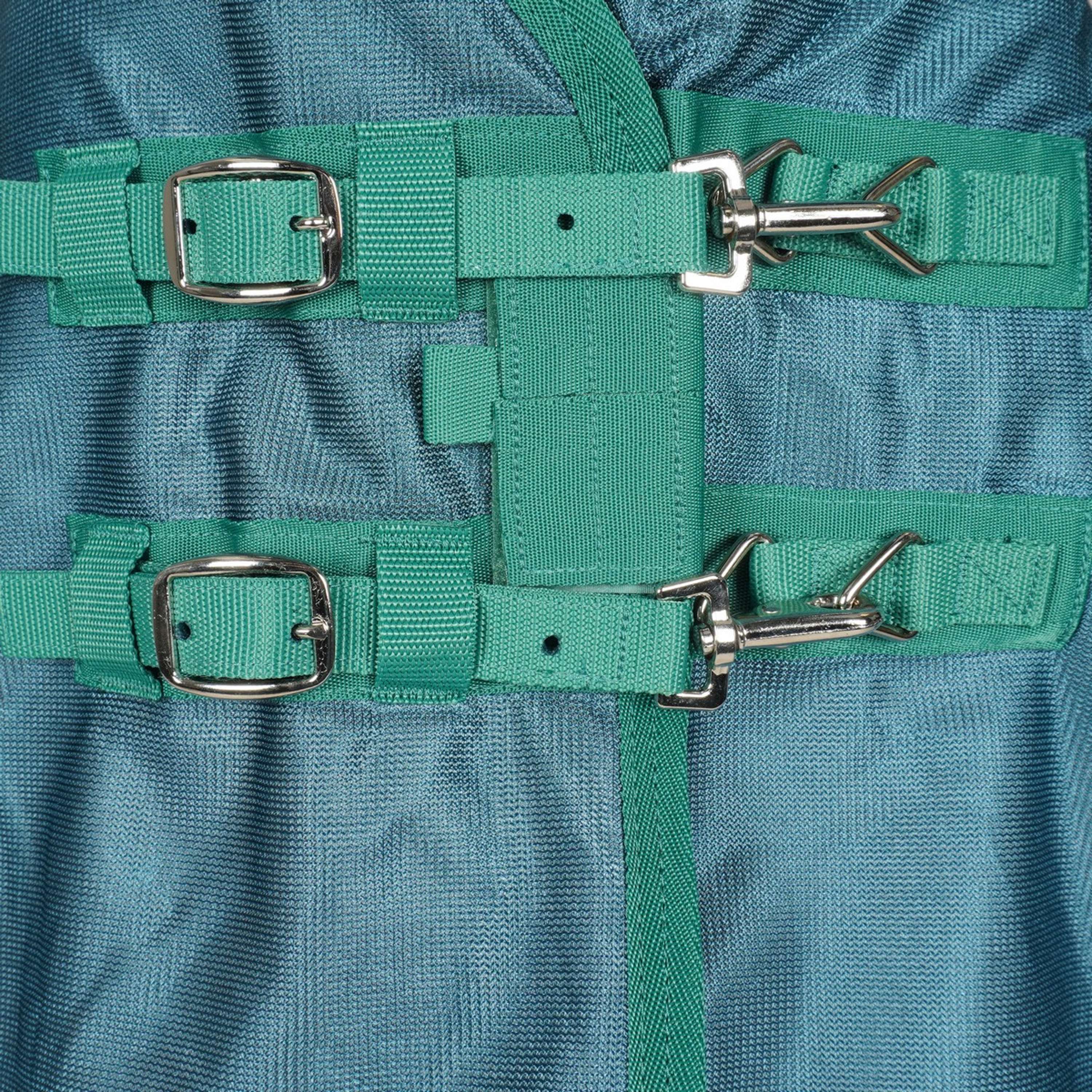 WeatherBeeta Fliegendecke ComFiTec Green-Tec Airflow Mesh Combo Neck White/Dragonfly Blue - Image 3