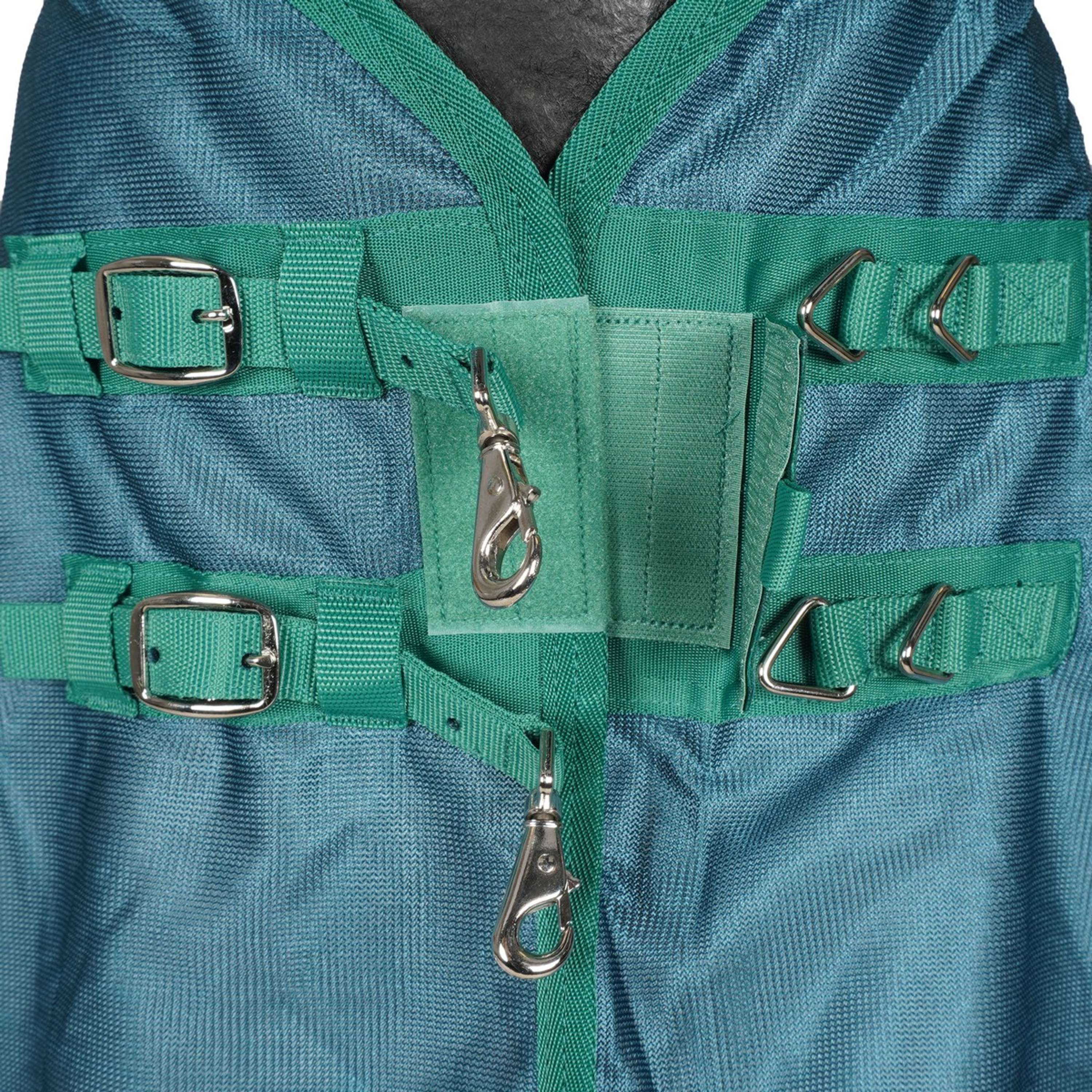 WeatherBeeta Fliegendecke ComFiTec Green-Tec Airflow Mesh Combo Neck White/Dragonfly Blue - Image 4